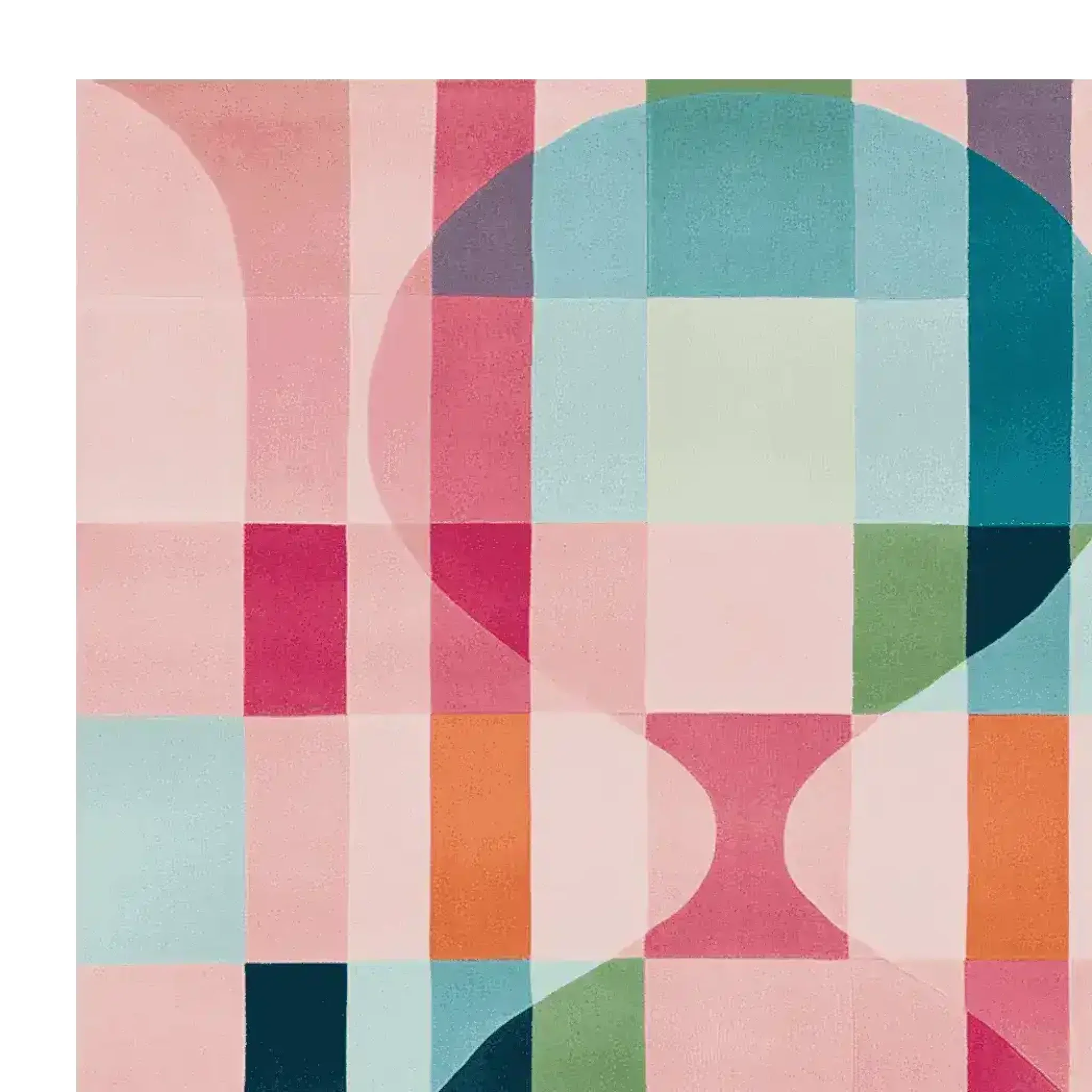 Pastel Time Loop Hand Tufted Rug - Image 5