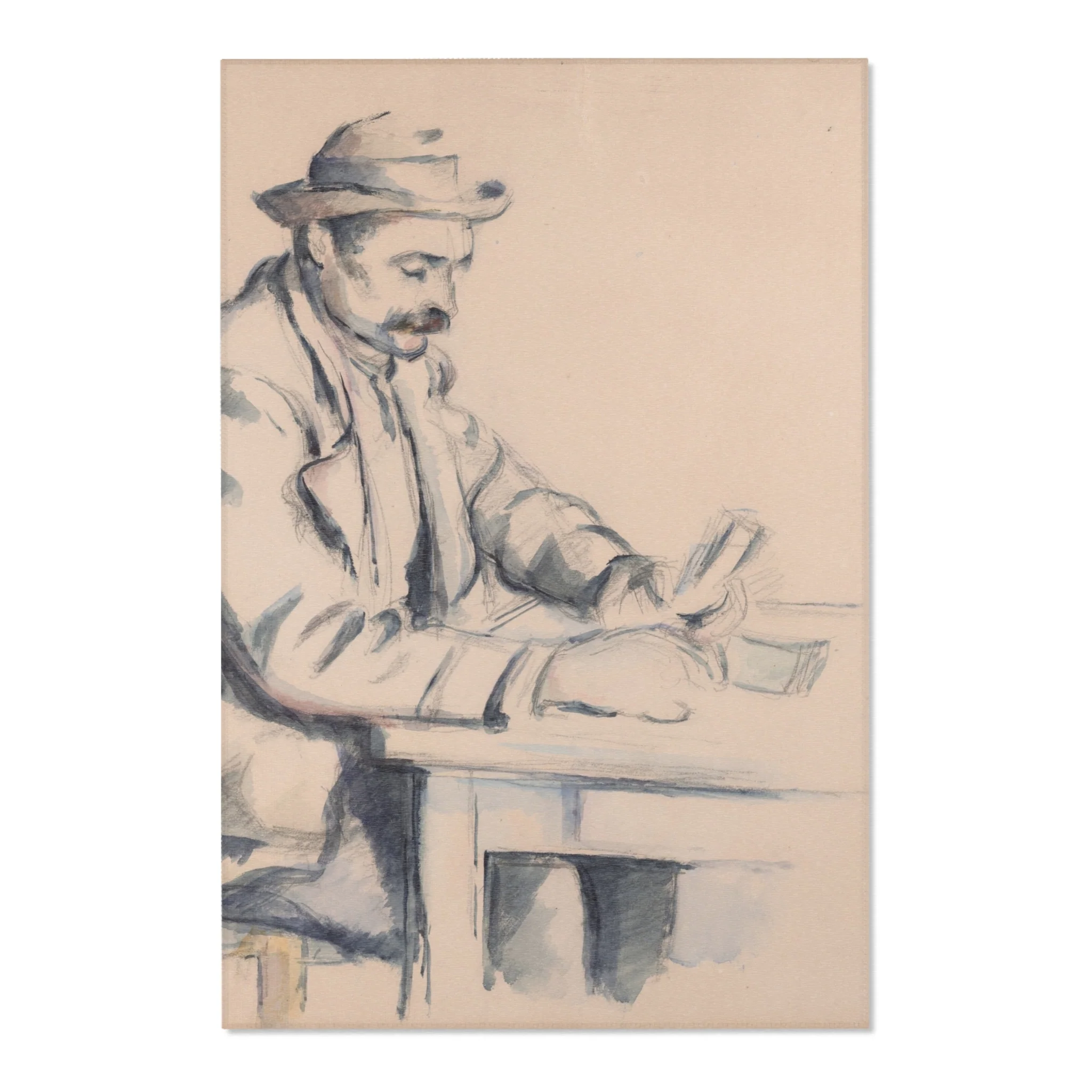 Paul Cezanne - A Study for the Card Players | Area Rug - Image 3