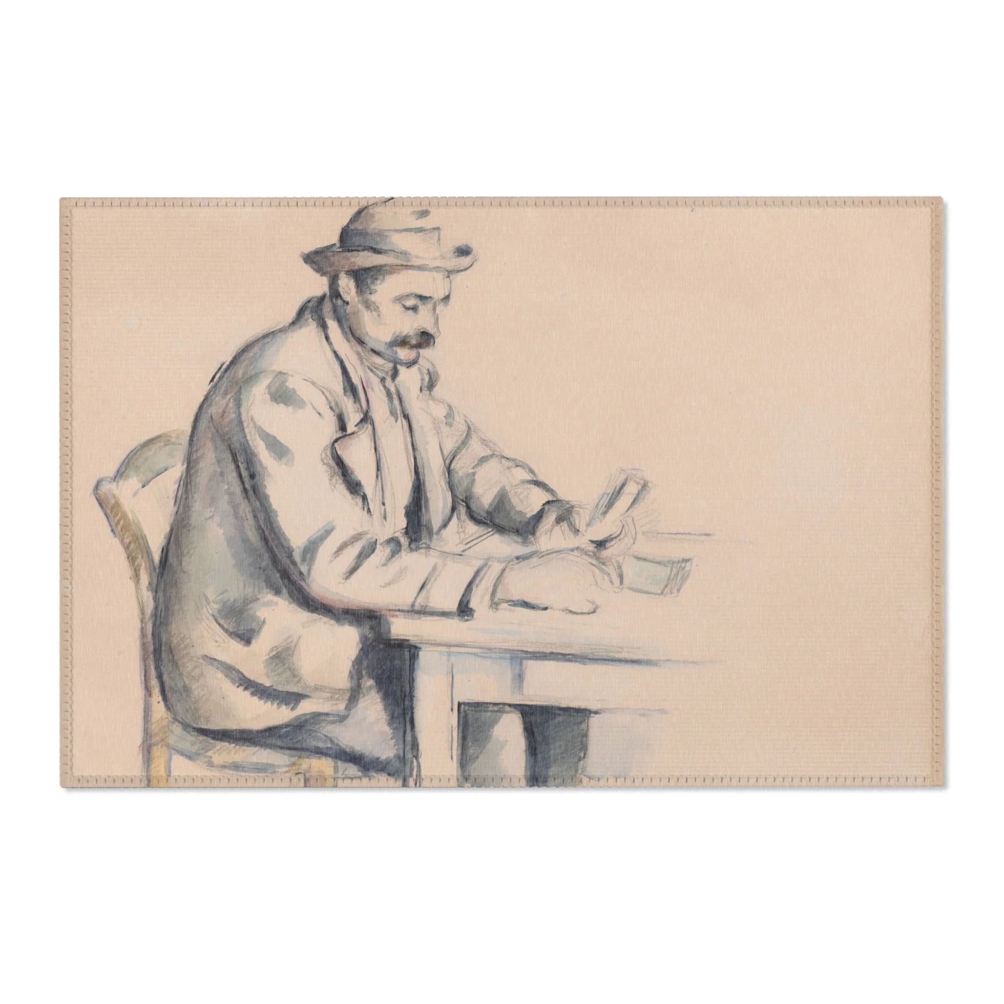 Paul Cezanne - A Study for the Card Players | Area Rug - Image 4