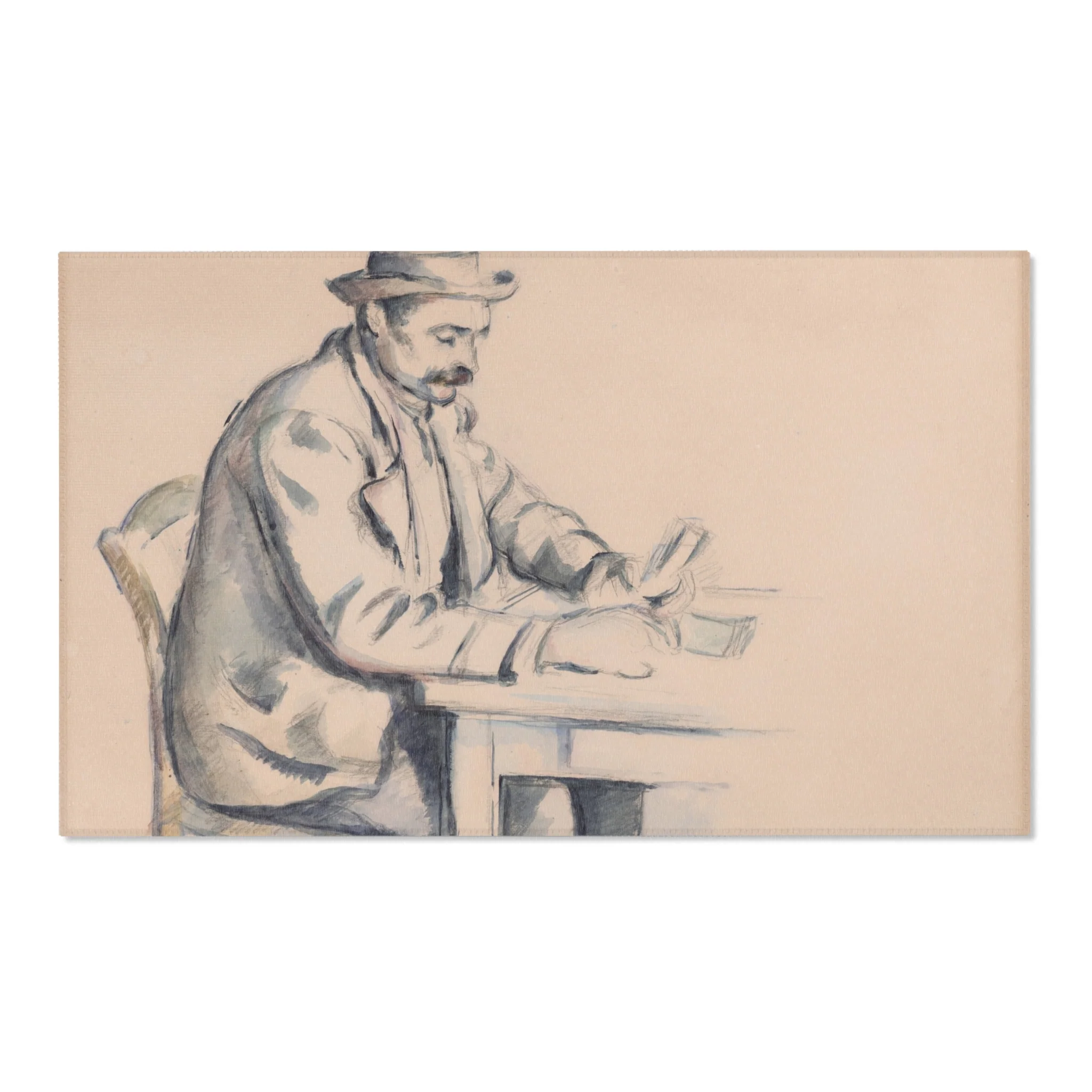 Paul Cezanne - A Study for the Card Players | Area Rug - Image 5