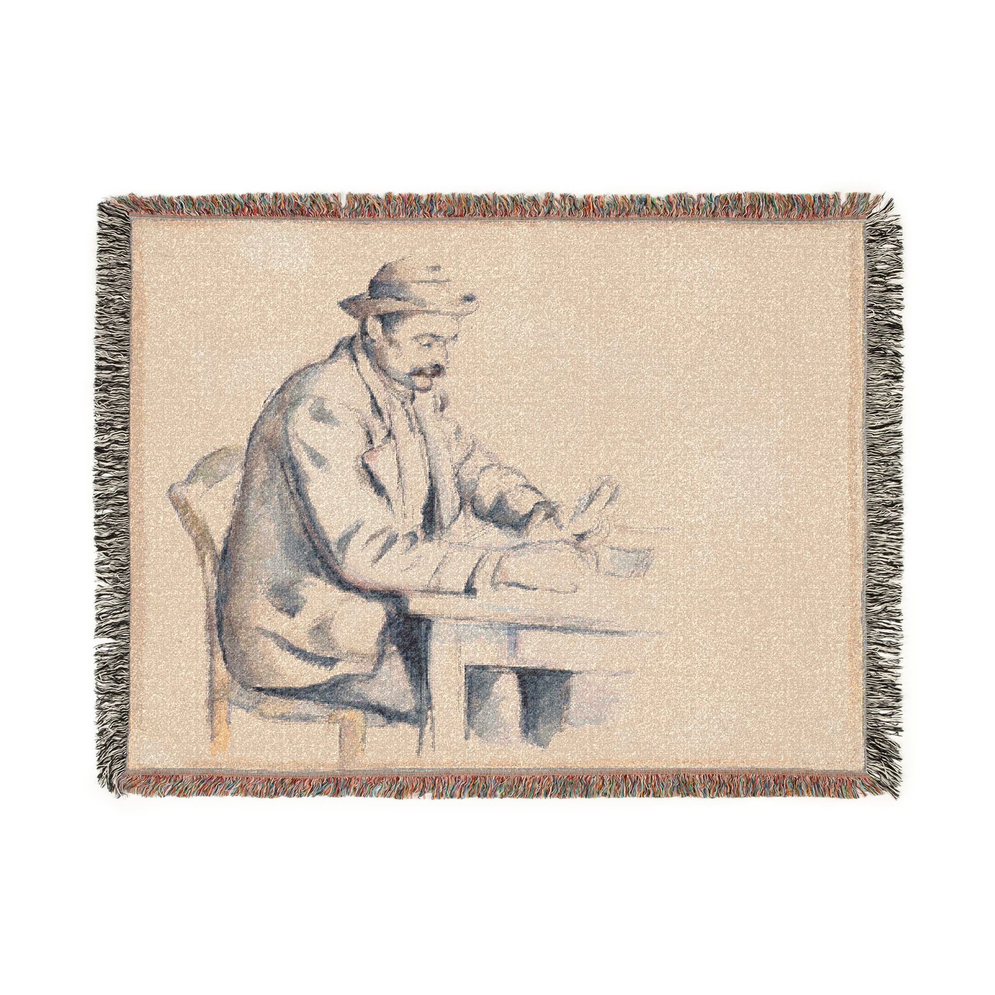 Paul Cezanne - A Study for the Card Players | Woven Tapestry Blanket - Image 11
