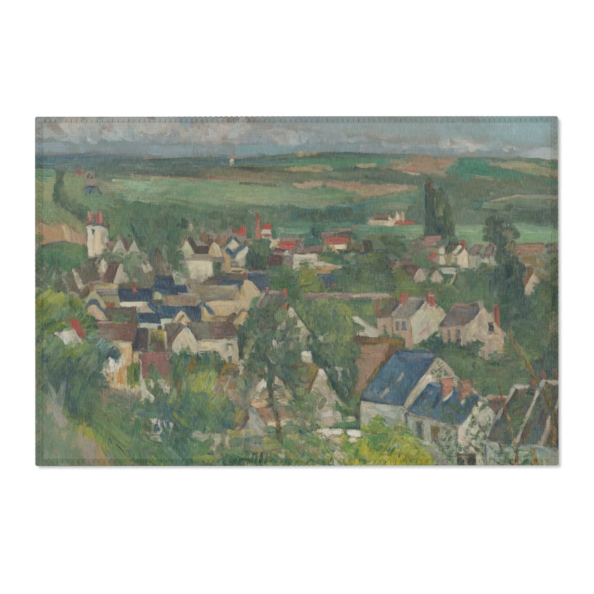 Paul Cezanne - Auvers, Panoramic View | Area Rug - Image 4