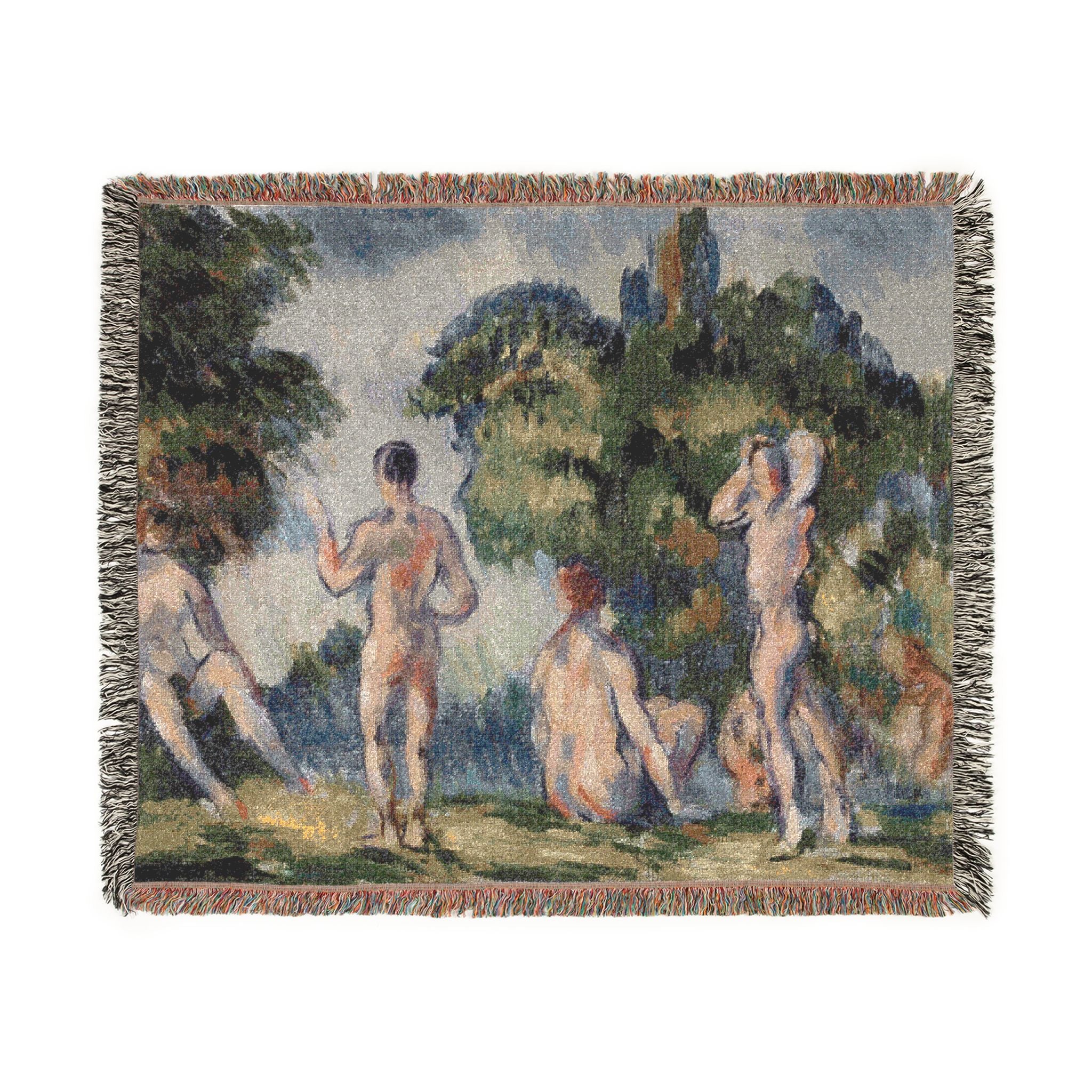 Paul Cezanne - Bathers | Woven Tapestry Blanket - Image 7