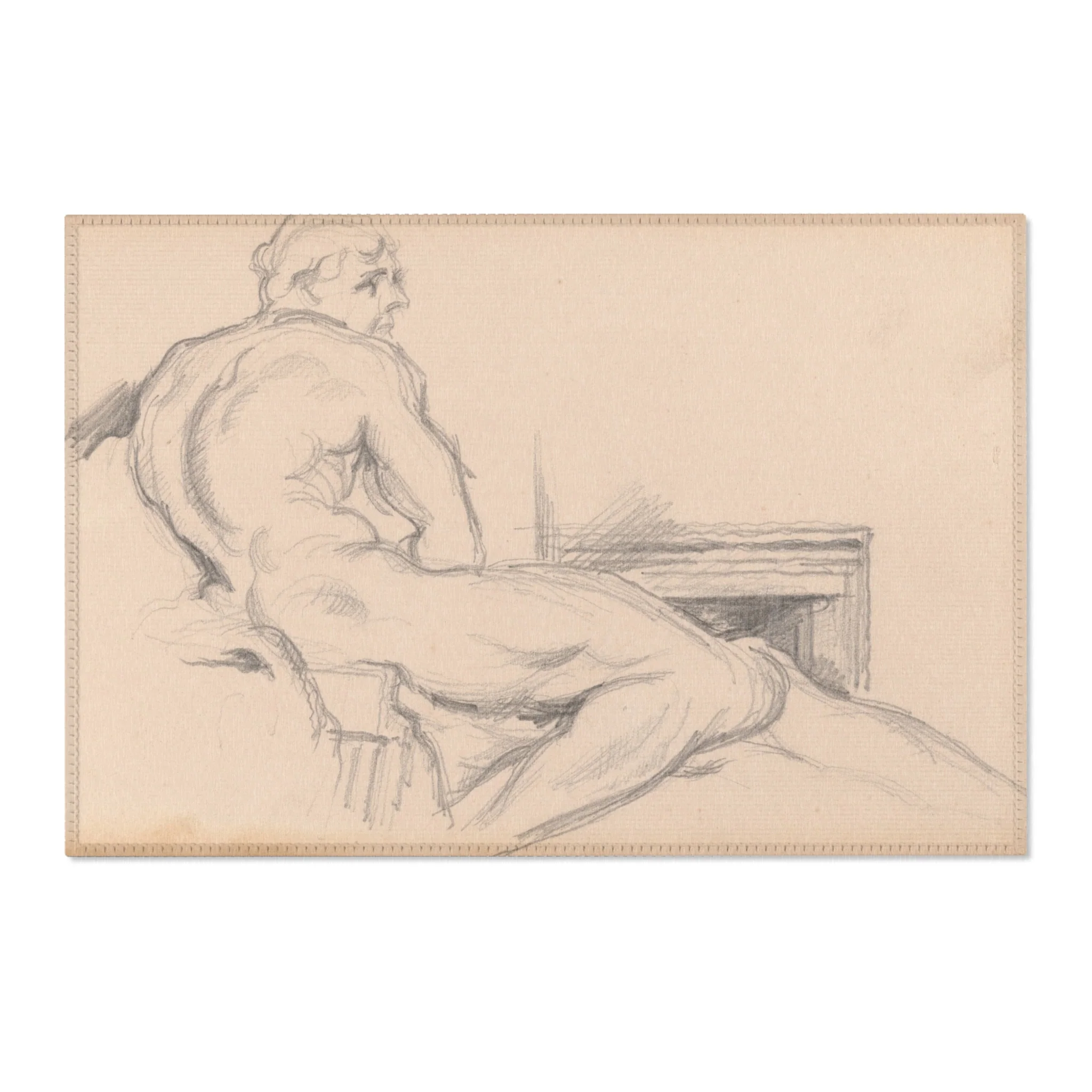 Paul Cezanne - Hercules Resting | Area Rug - Image 4