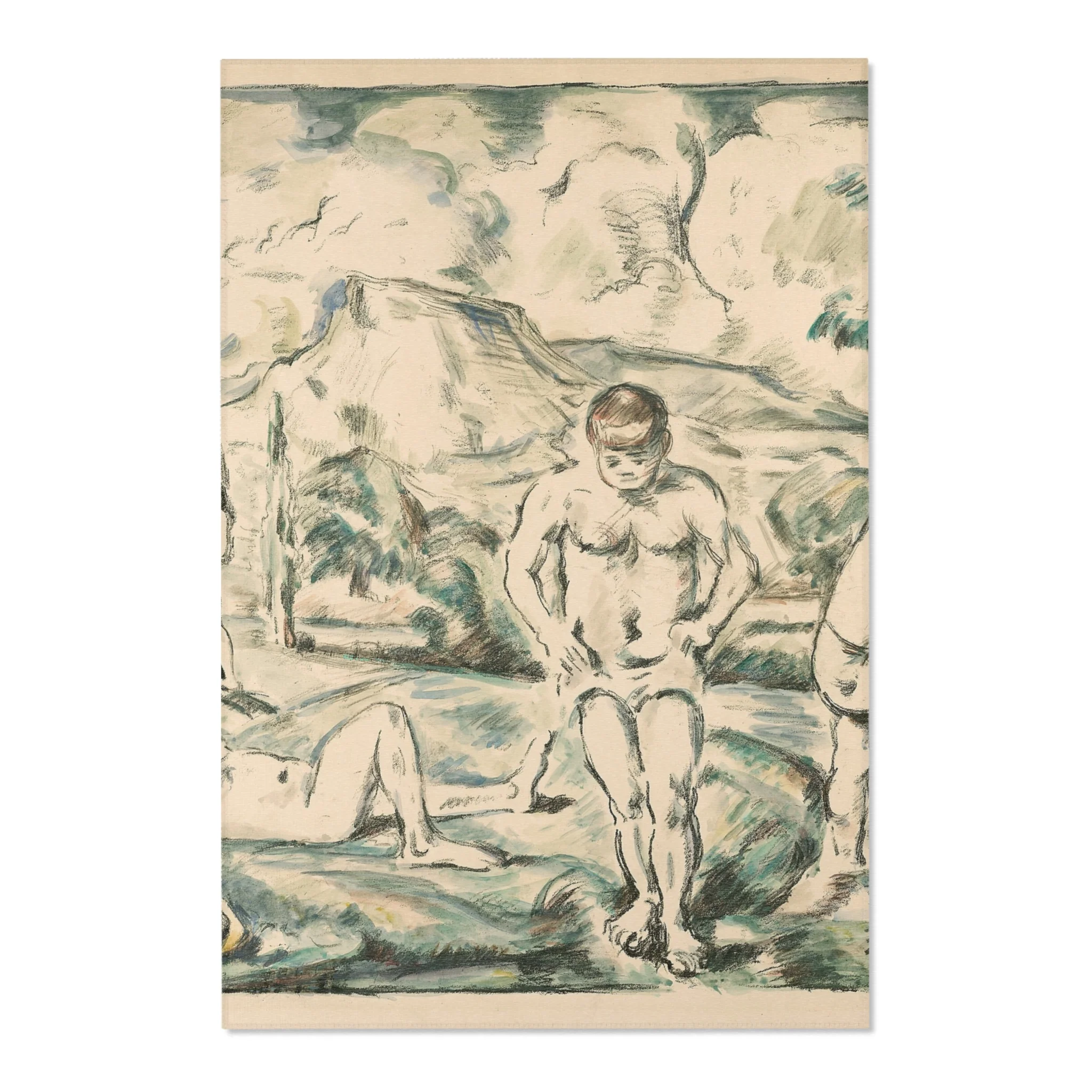 Paul Cezanne - Large Bathers | Area Rug - Image 3