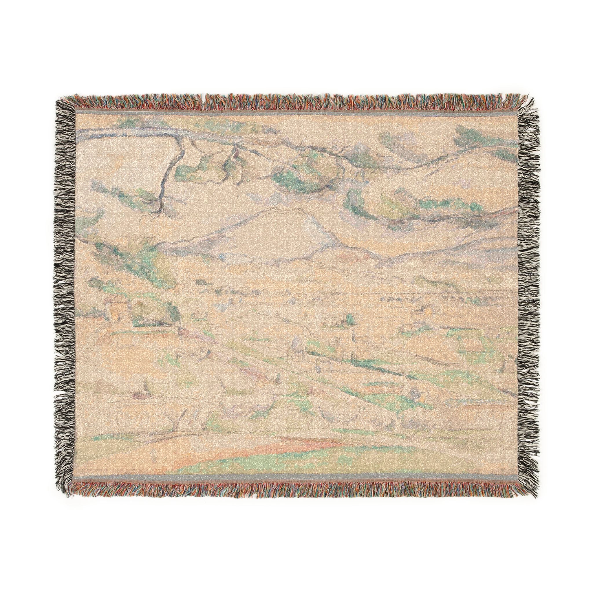 Paul Cezanne - Montagne Sainte-Victoire (The Arc Valley) | Woven Tapestry Blanket - Image 7