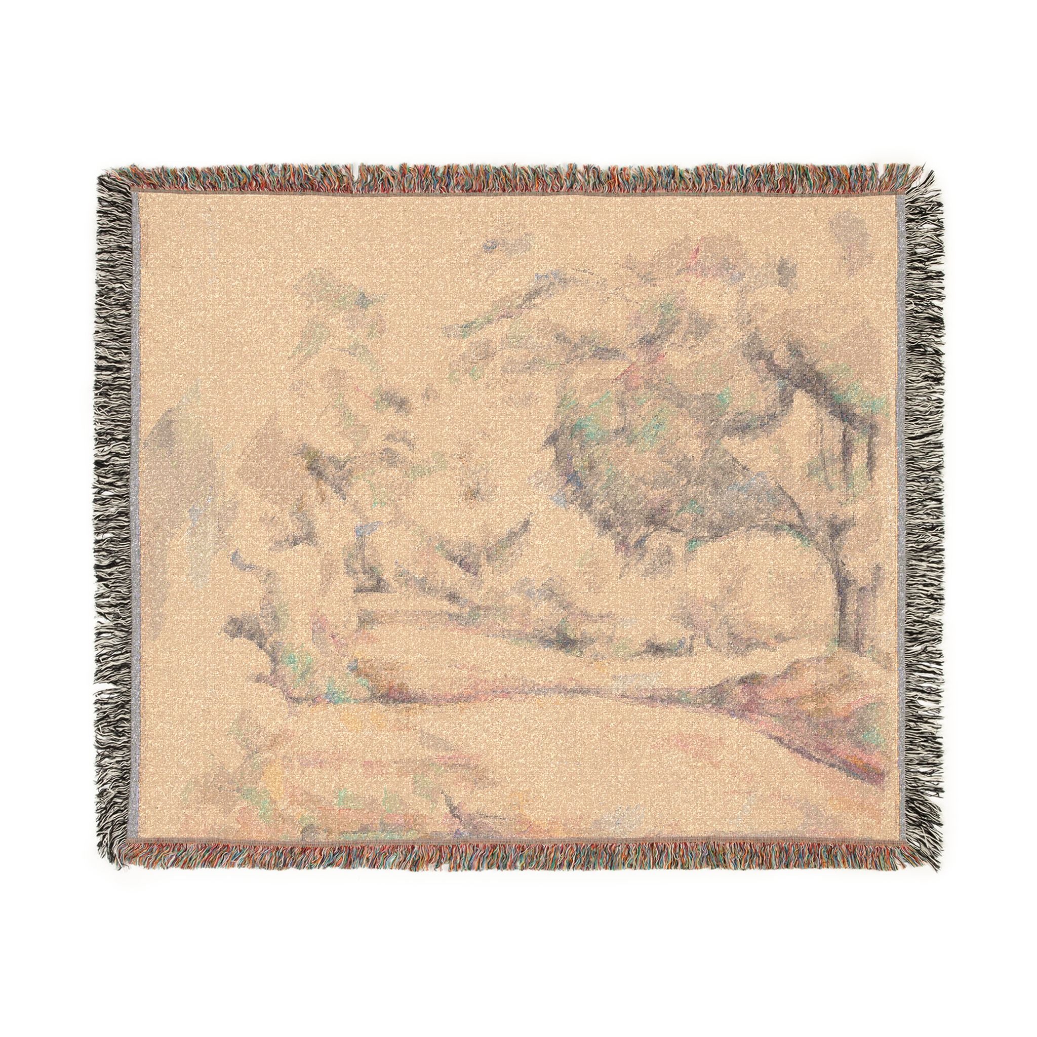 Paul Cezanne - Road in Provence | Woven Tapestry Blanket - Image 7