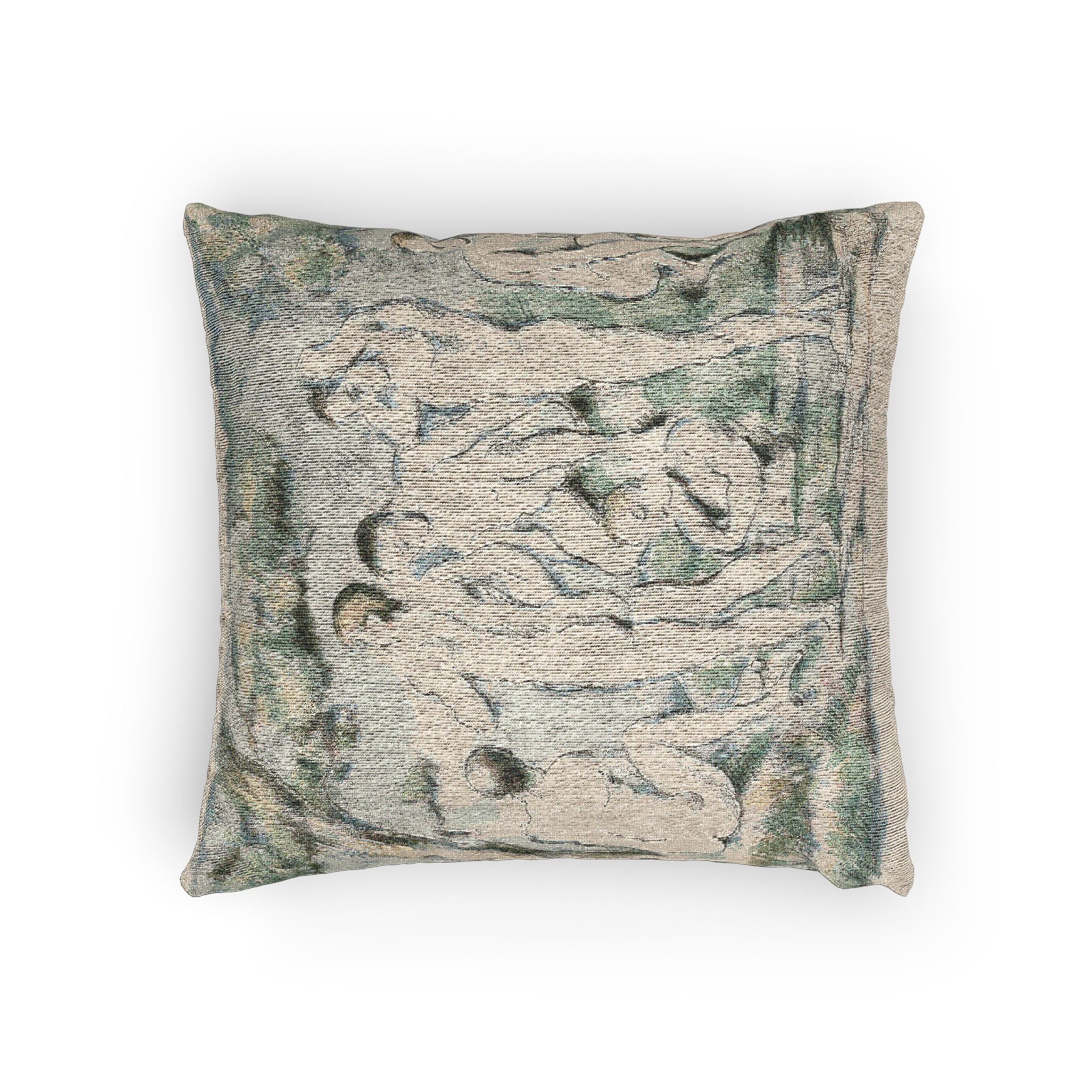 Paul Cezanne - Small Bathers | Woven Pillow - Image 4
