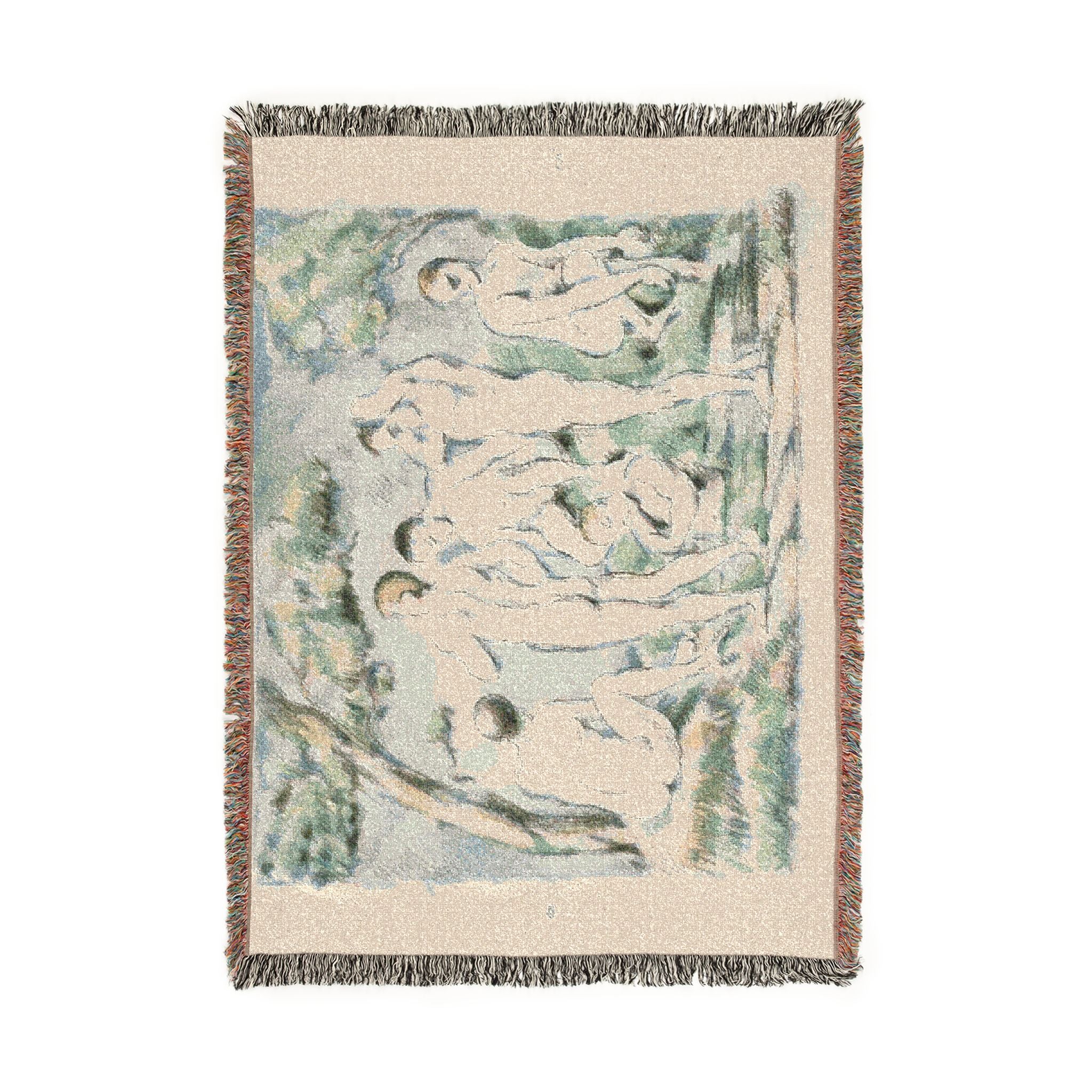 Paul Cezanne - Small Bathers | Woven Tapestry Blanket - Image 6
