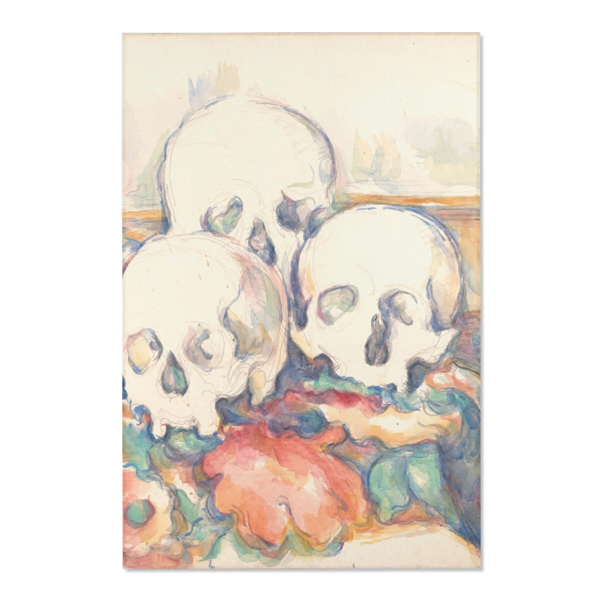 Paul Cezanne - The Three Skulls | Area Rug - Image 3