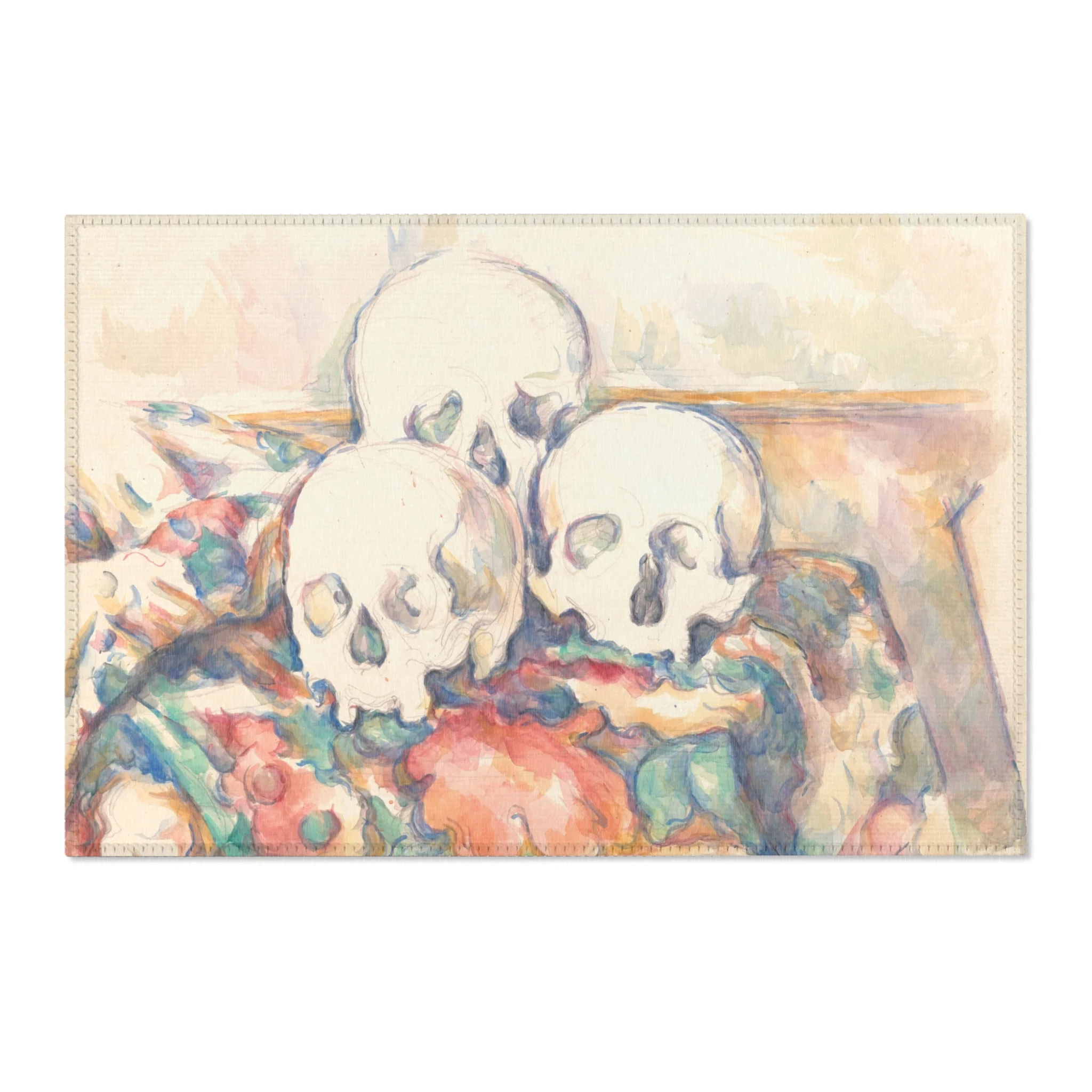 Paul Cezanne - The Three Skulls | Area Rug - Image 4