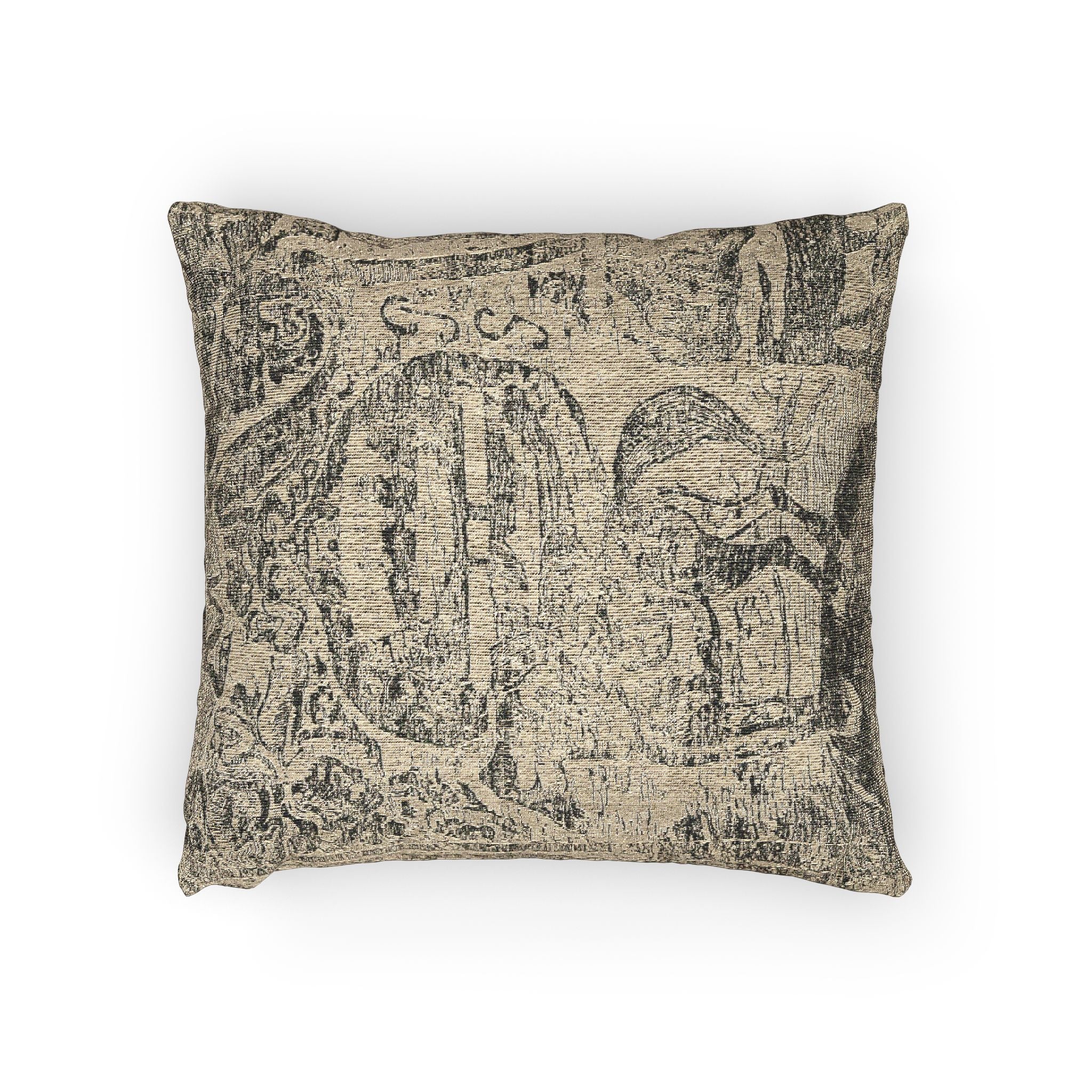 Paul Gauguin - Horse, with Other Animals and Ornaments | Woven Pillow - Image 2