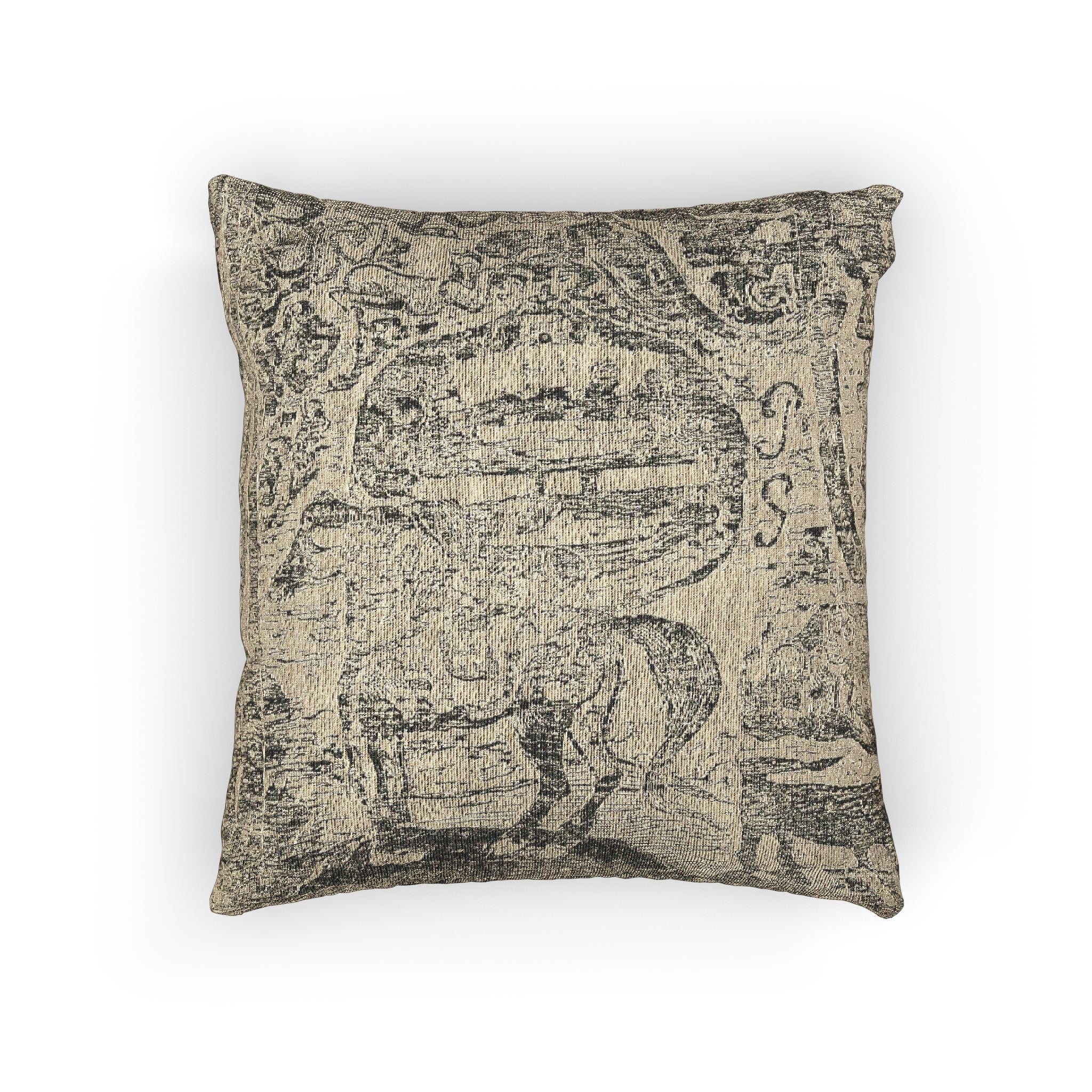 Paul Gauguin - Horse, with Other Animals and Ornaments | Woven Pillow - Image 3