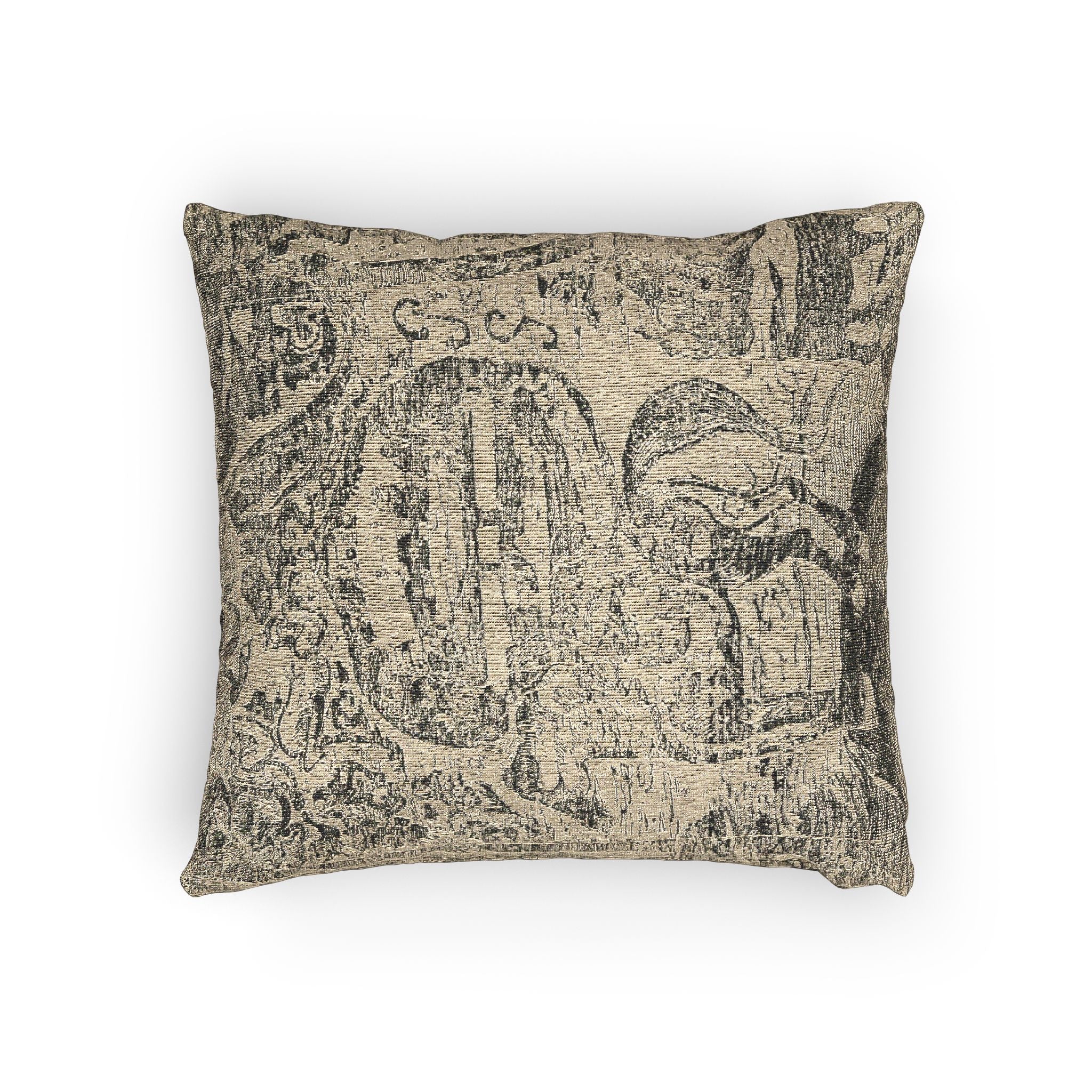 Paul Gauguin - Horse, with Other Animals and Ornaments | Woven Pillow - Image 4