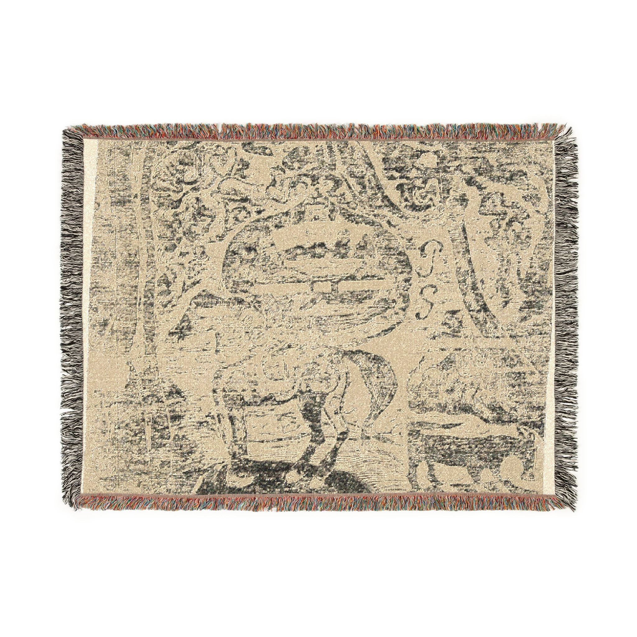 Paul Gauguin - Horse, with Other Animals and Ornaments | Woven Tapestry Blanket - Image 10