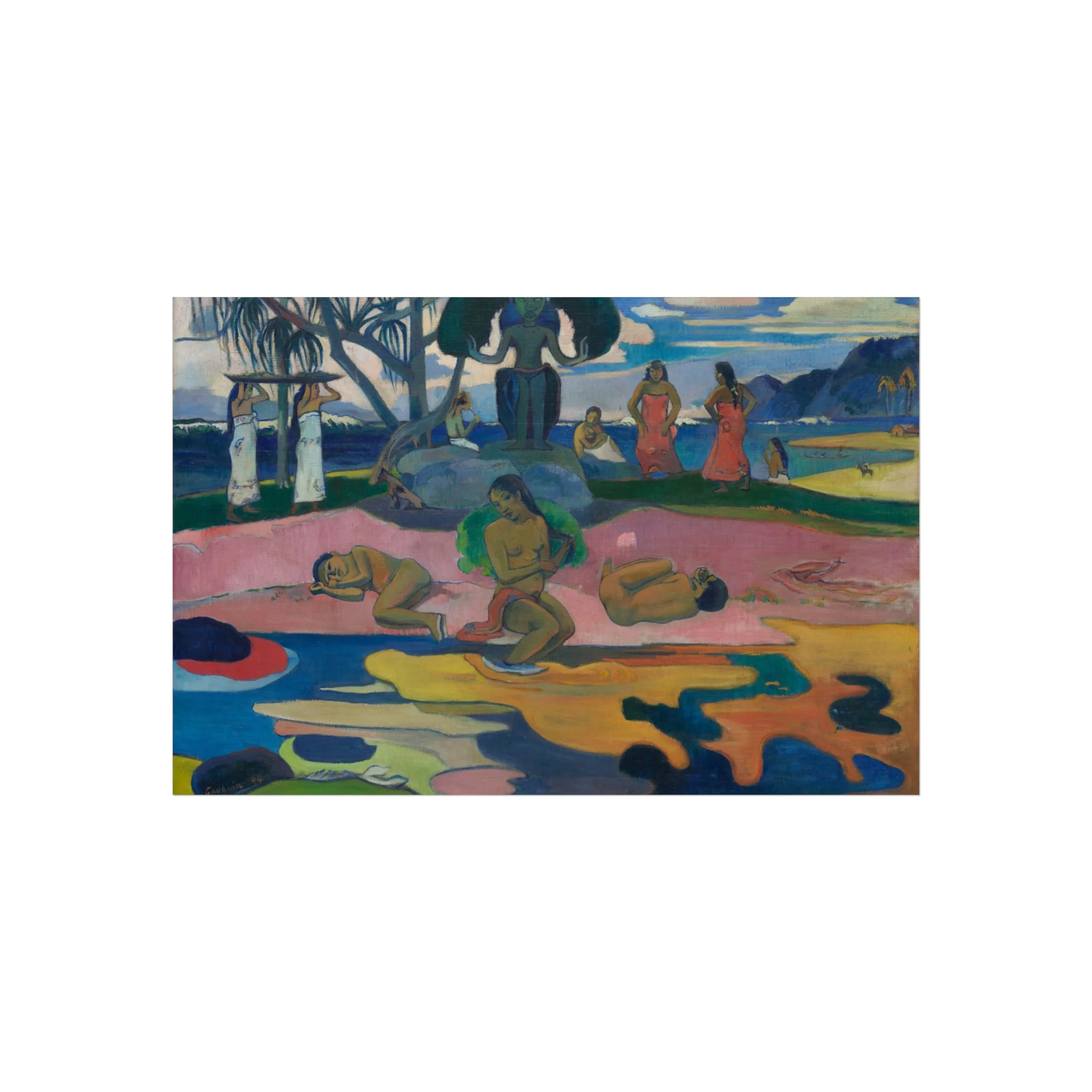 Paul Gauguin - Mahana no atua (Day of the God) | Fine Art Poster - Image 4
