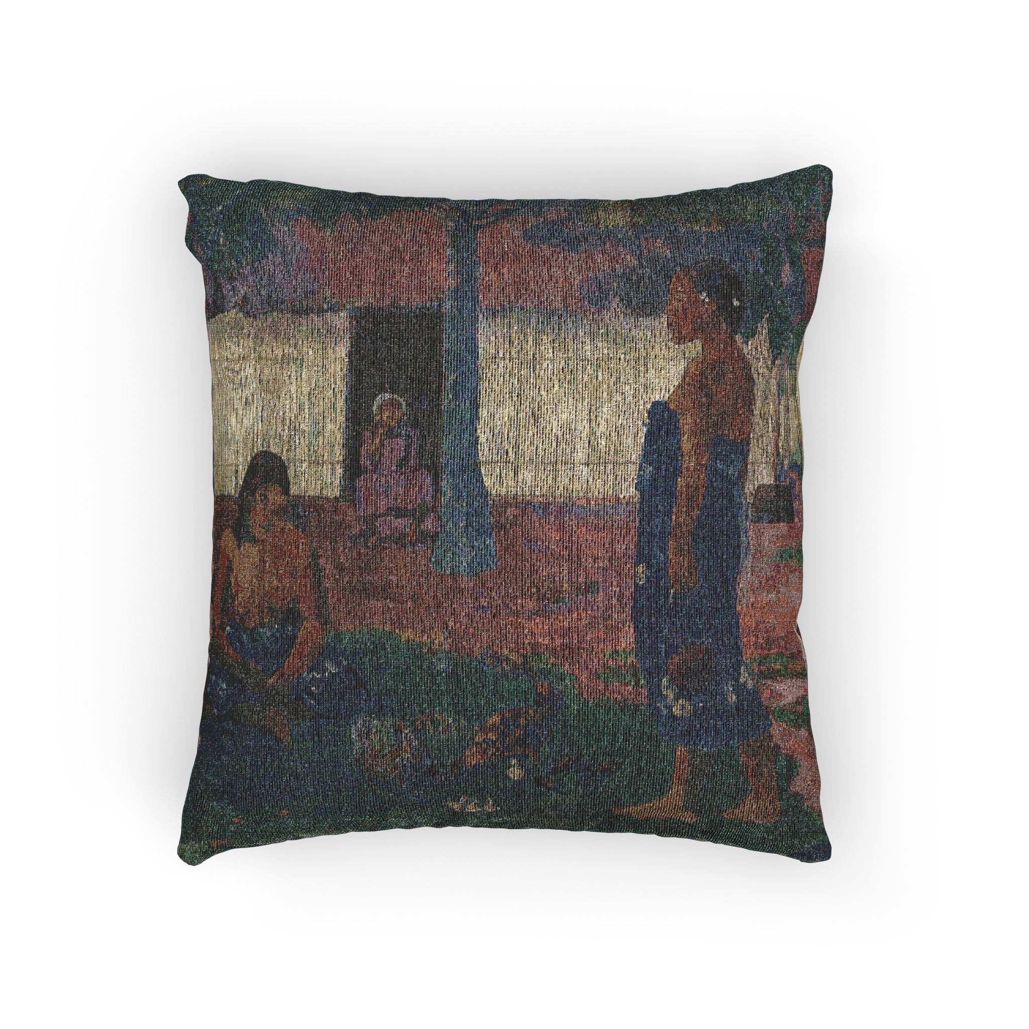 Paul Gauguin - No te aha oe riri (Why Are You Angry ) | Woven Pillow