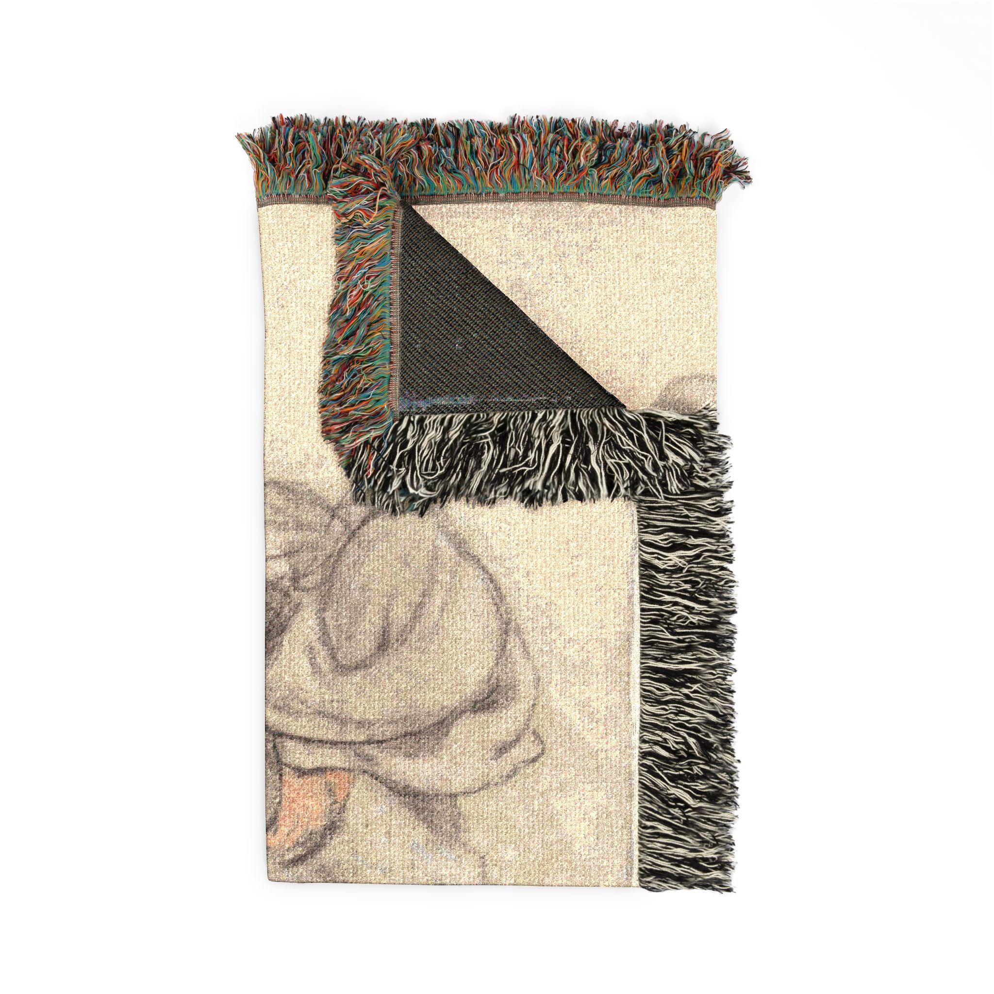 Paul Gauguin - Seated Breton Woman | Woven Tapestry Blanket - Image 5