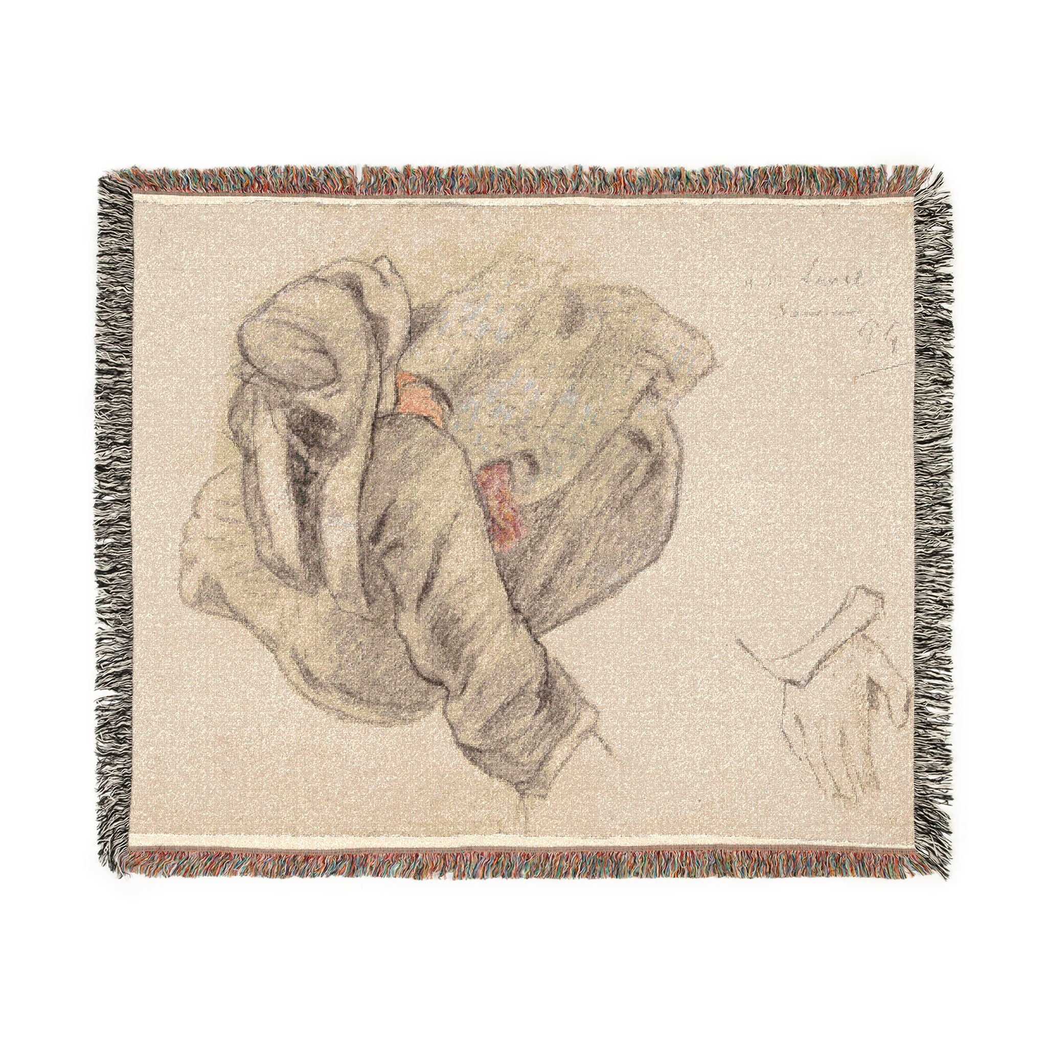 Paul Gauguin - Seated Breton Woman | Woven Tapestry Blanket - Image 7