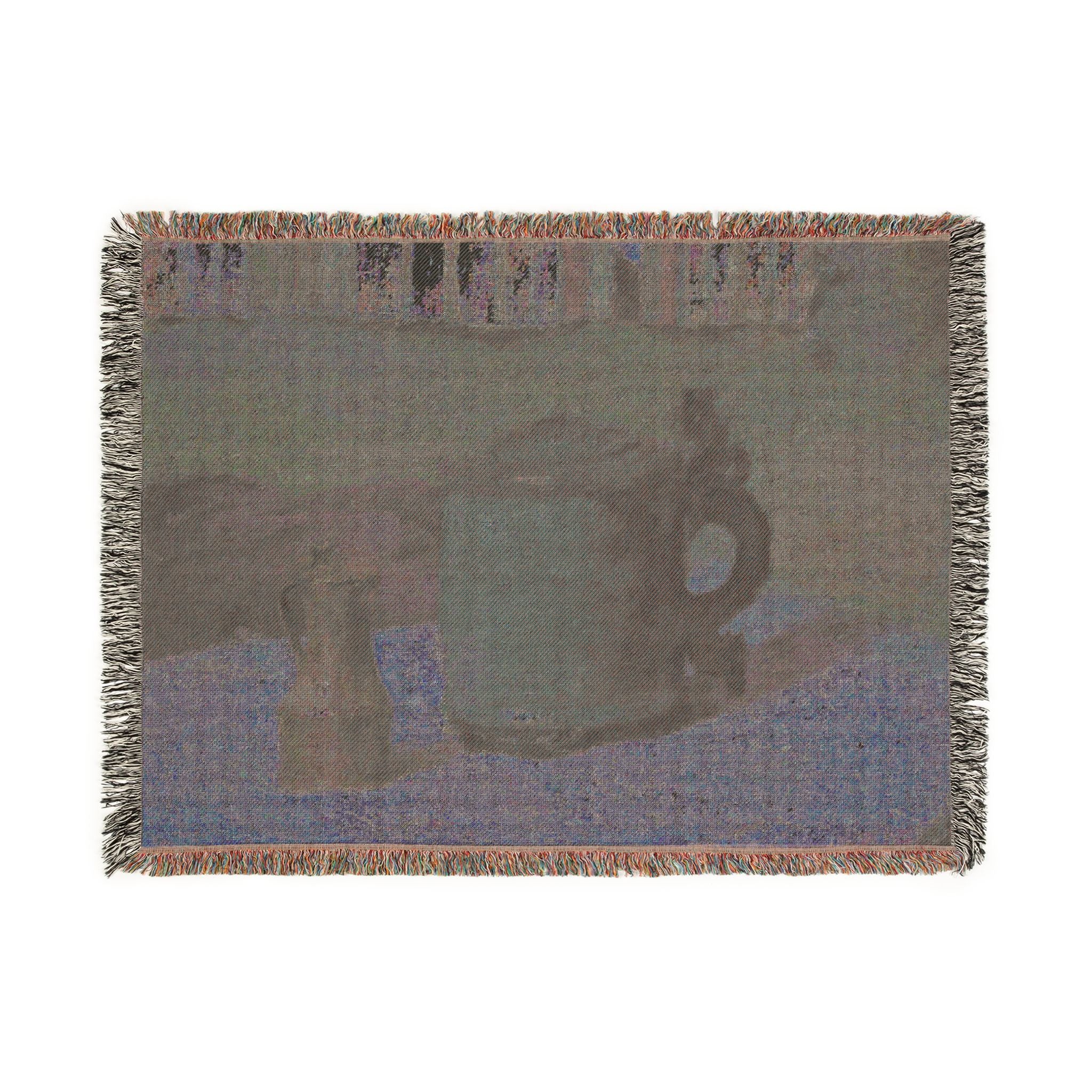 Paul Gauguin - Still Life Wood Tankard and Metal Pitcher | Woven Tapestry Blanket - Image 12