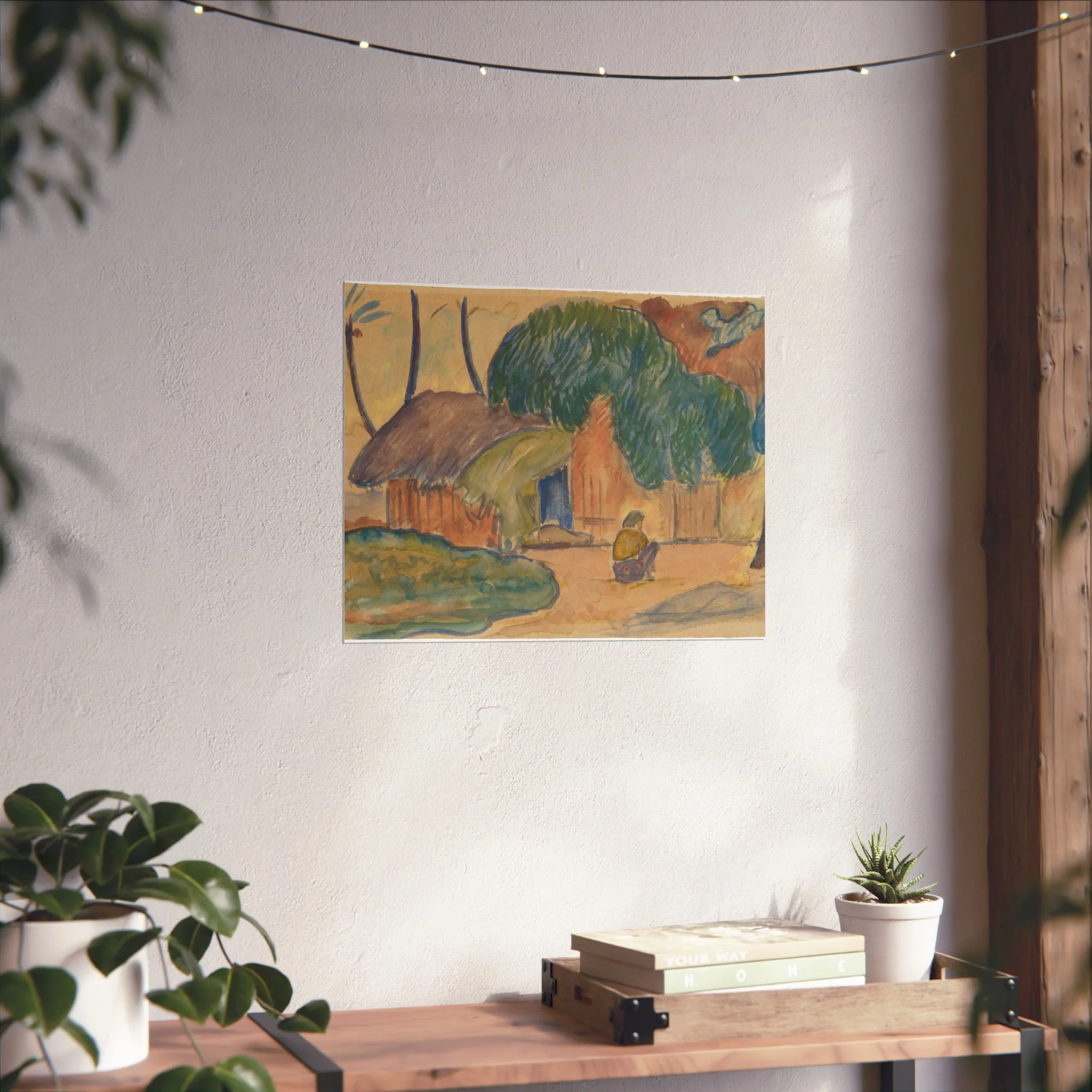 Paul Gauguin - Tahitian Hut | Fine Art Poster - Image 8