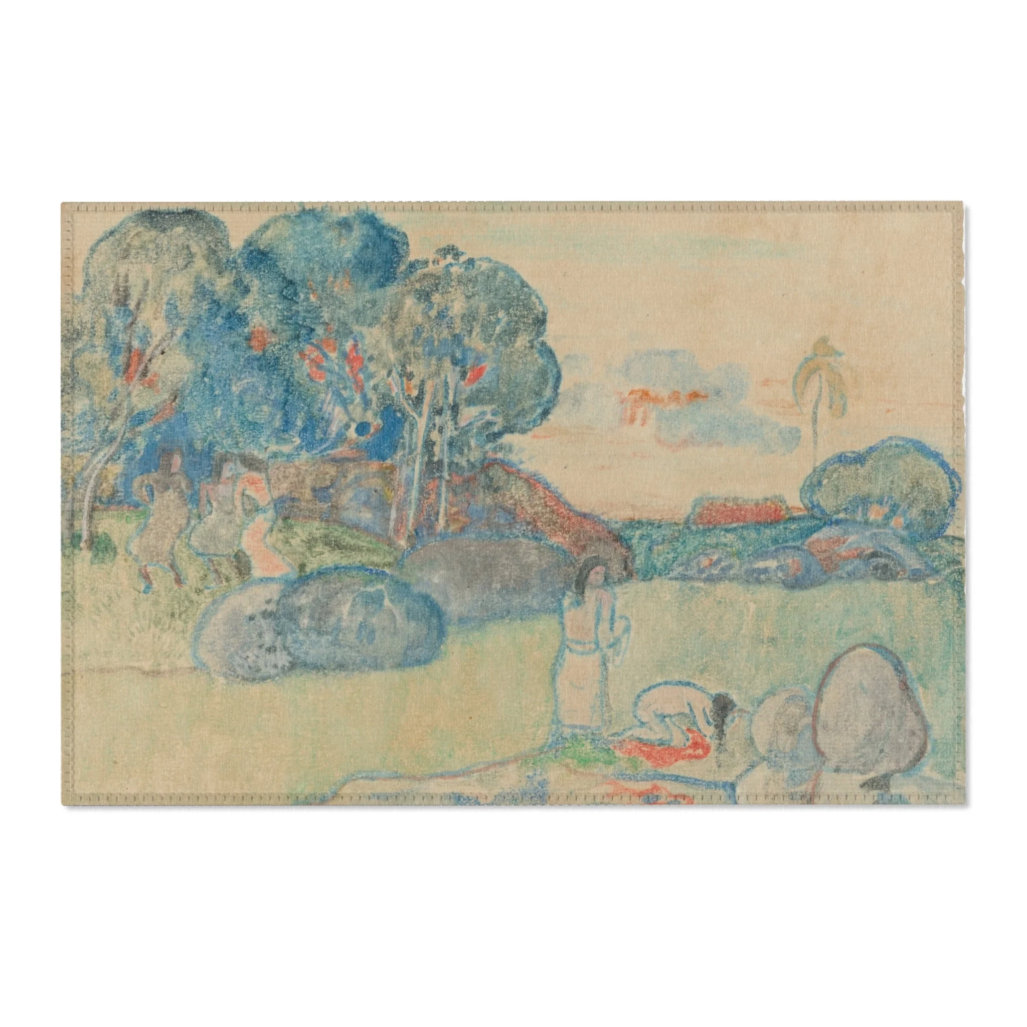 Paul Gauguin - Tahitian Landscape | Area Rug - Image 4