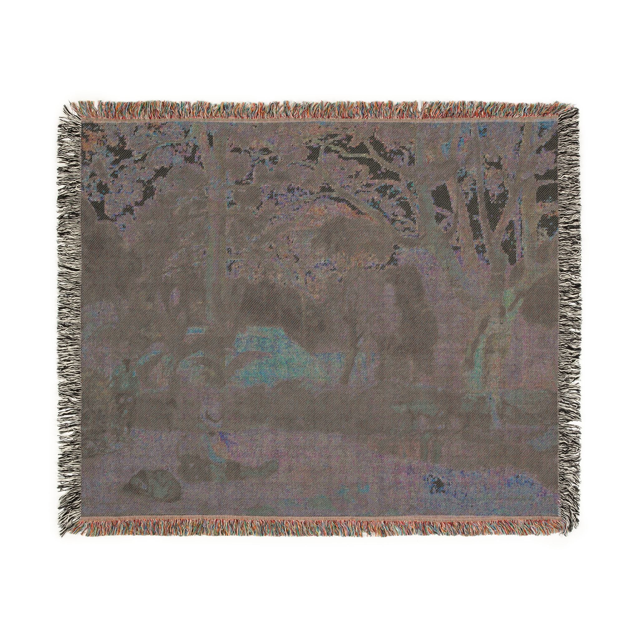 Paul Gauguin - Te raau rahi (The Big Tree) | Woven Tapestry Blanket - Image 8