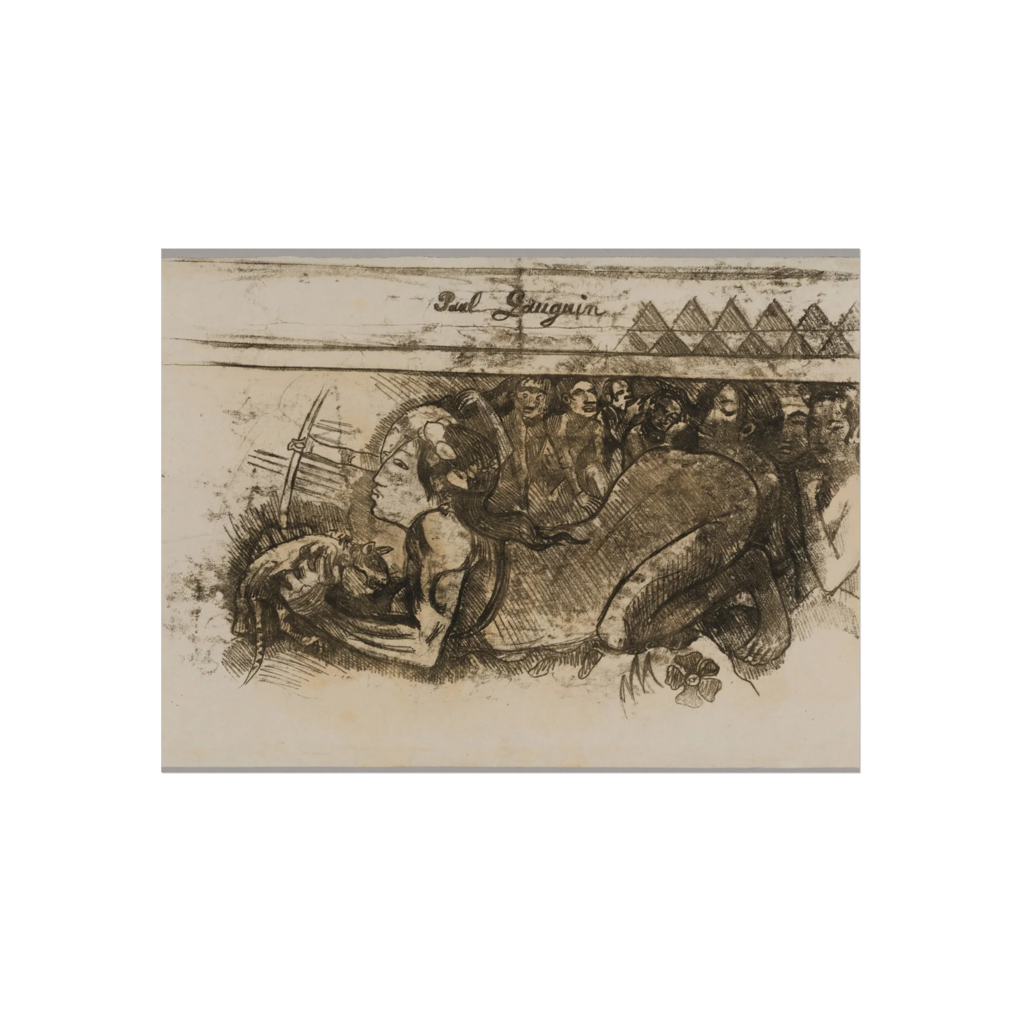 Paul Gauguin - Woman with a Cat | Fine Art Poster - Image 3