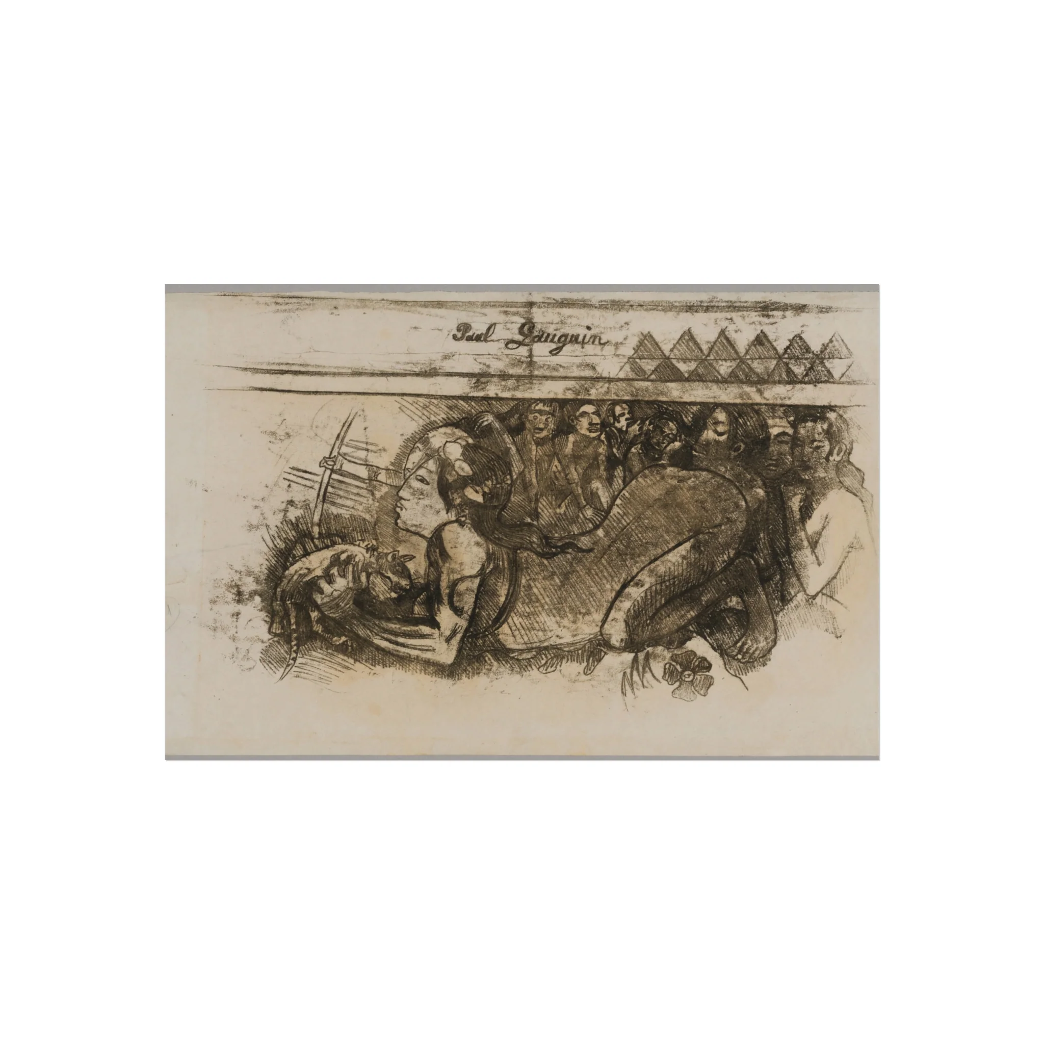 Paul Gauguin - Woman with a Cat | Fine Art Poster - Image 4