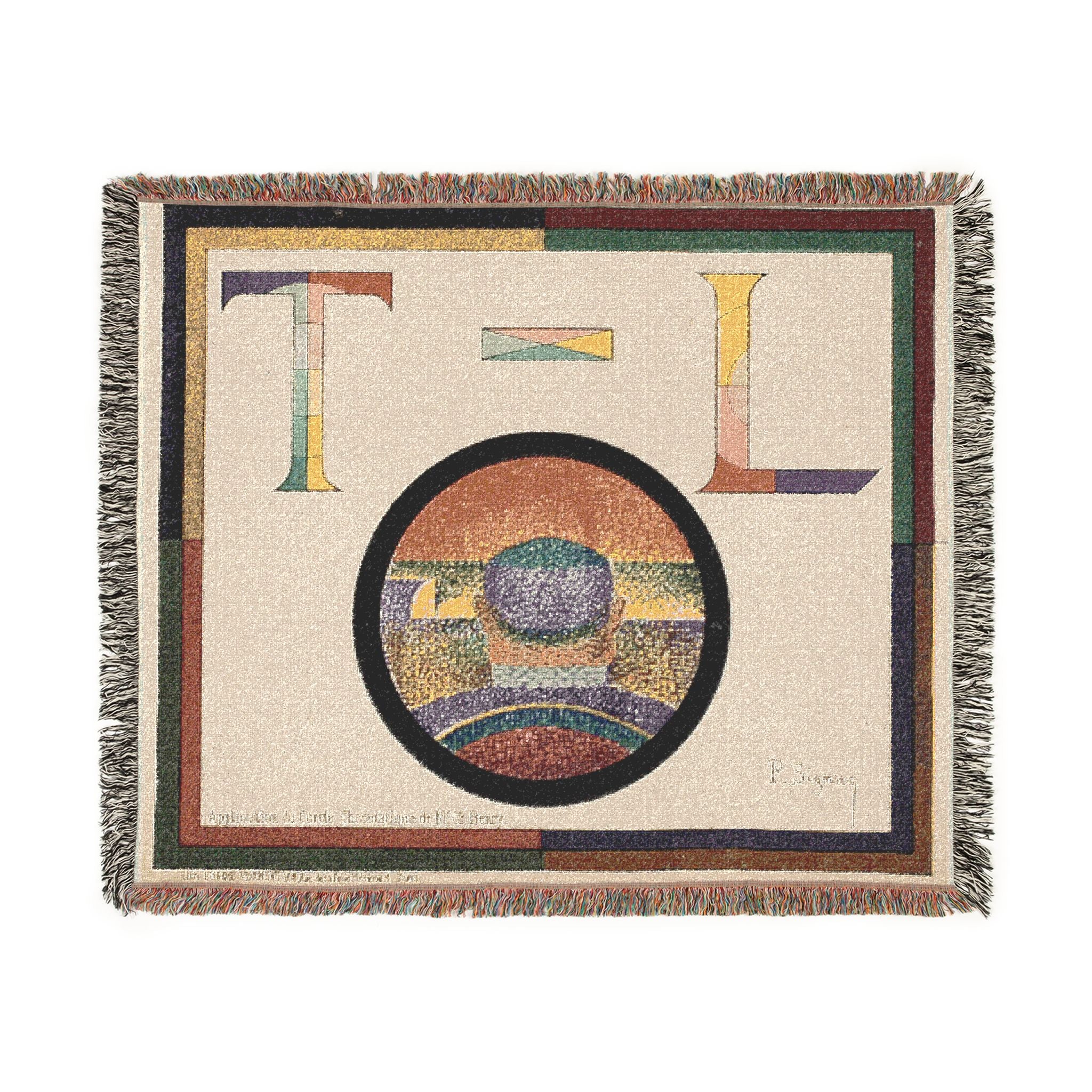 Paul Signac - Chromatic Circle | Woven Tapestry Blanket - Image 7