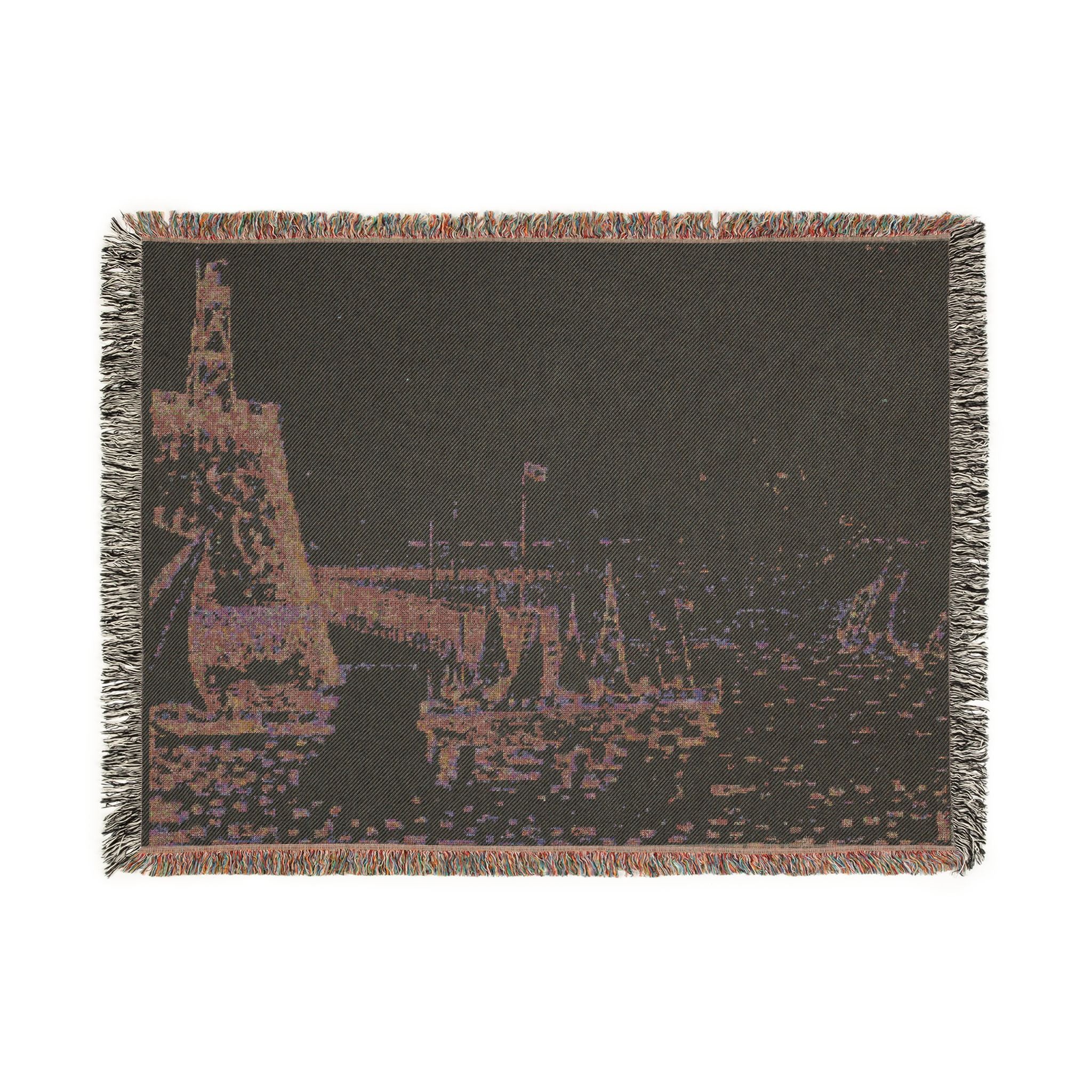 Paul Signac - Evening | Woven Tapestry Blanket - Image 12