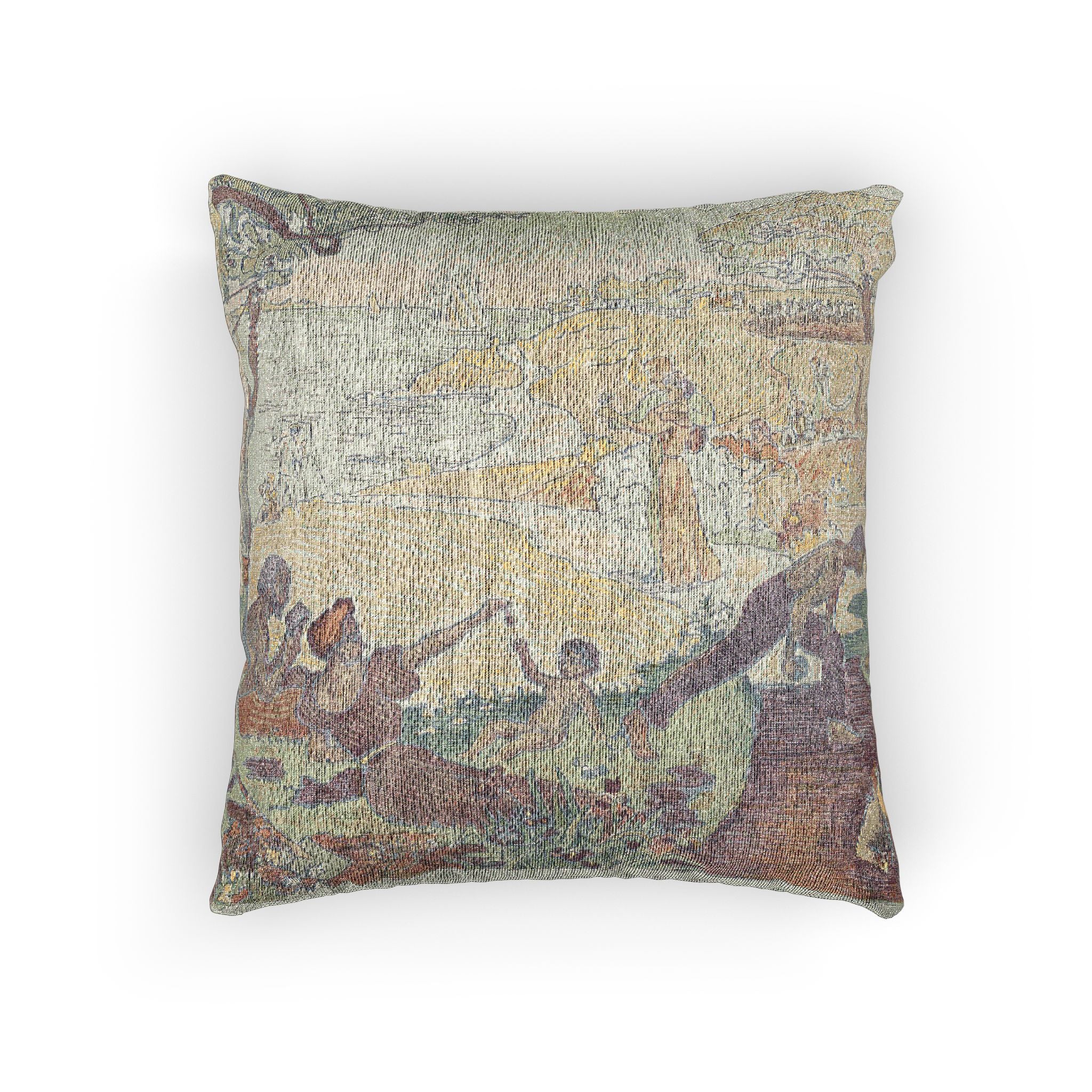 Paul Signac - In Times of Harmony | Woven Pillow - Image 3