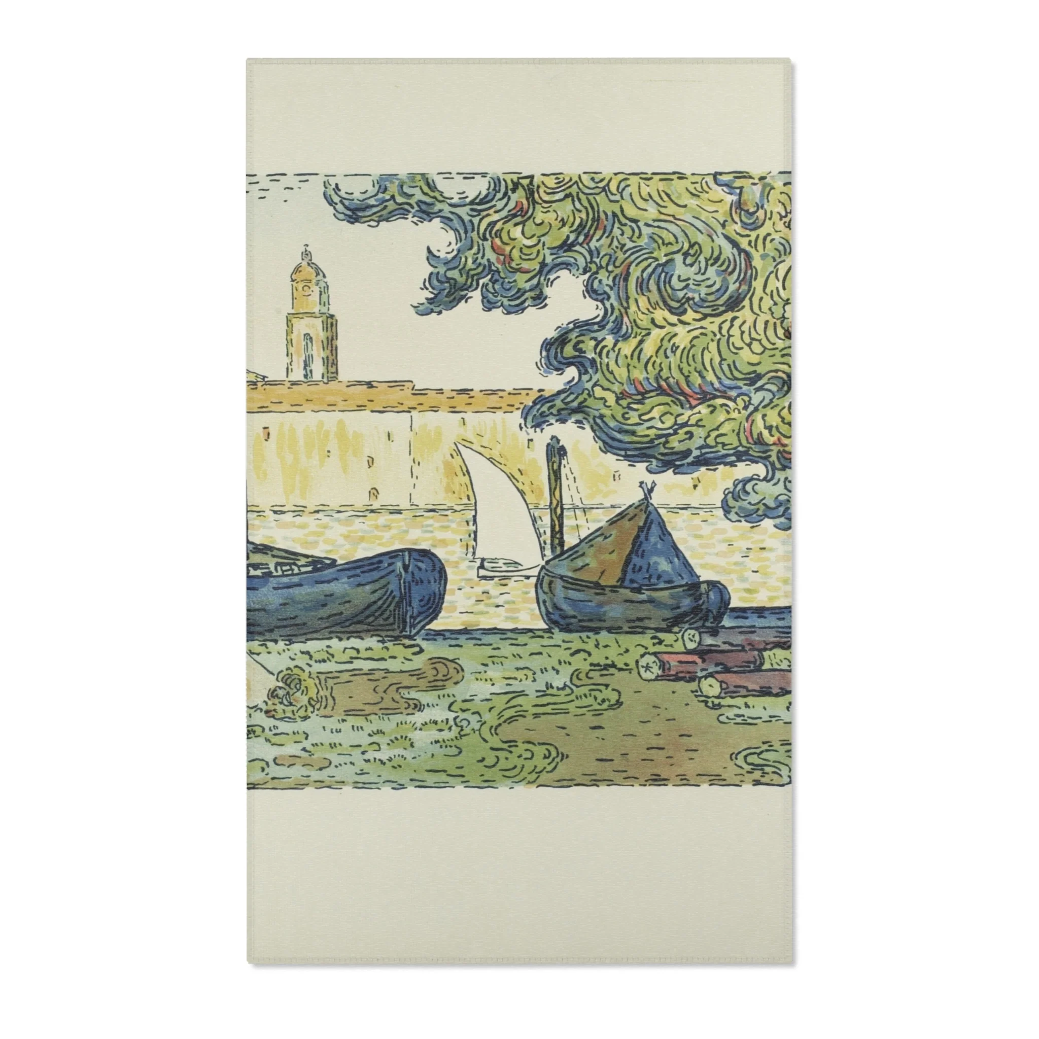 Paul Signac - The Port of St. Tropez II, from the seventh album of L'Estampe originale | Area Rug - Image 2