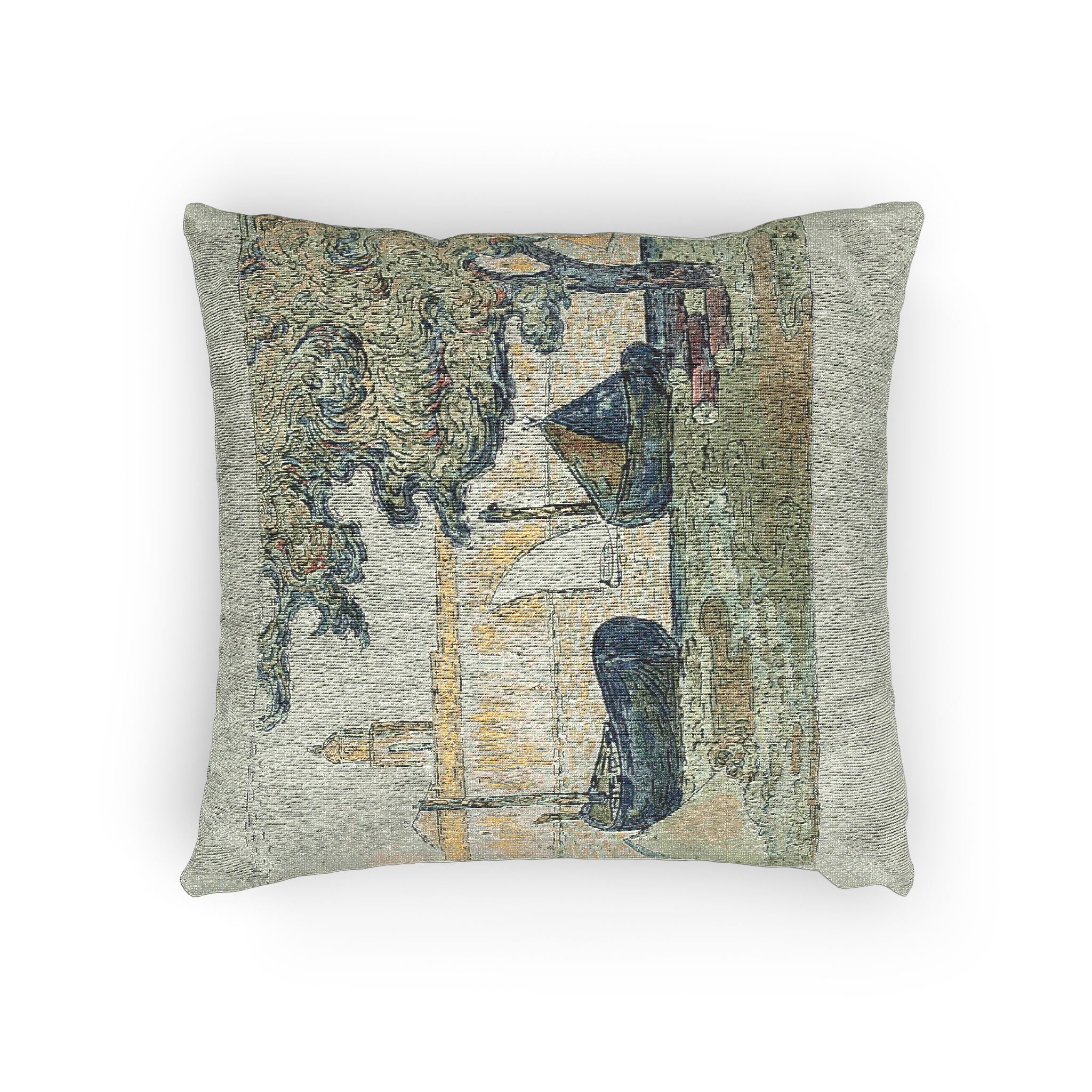 Paul Signac - The Port of St. Tropez II, from the seventh album of L'Estampe originale | Woven Pillow - Image 4