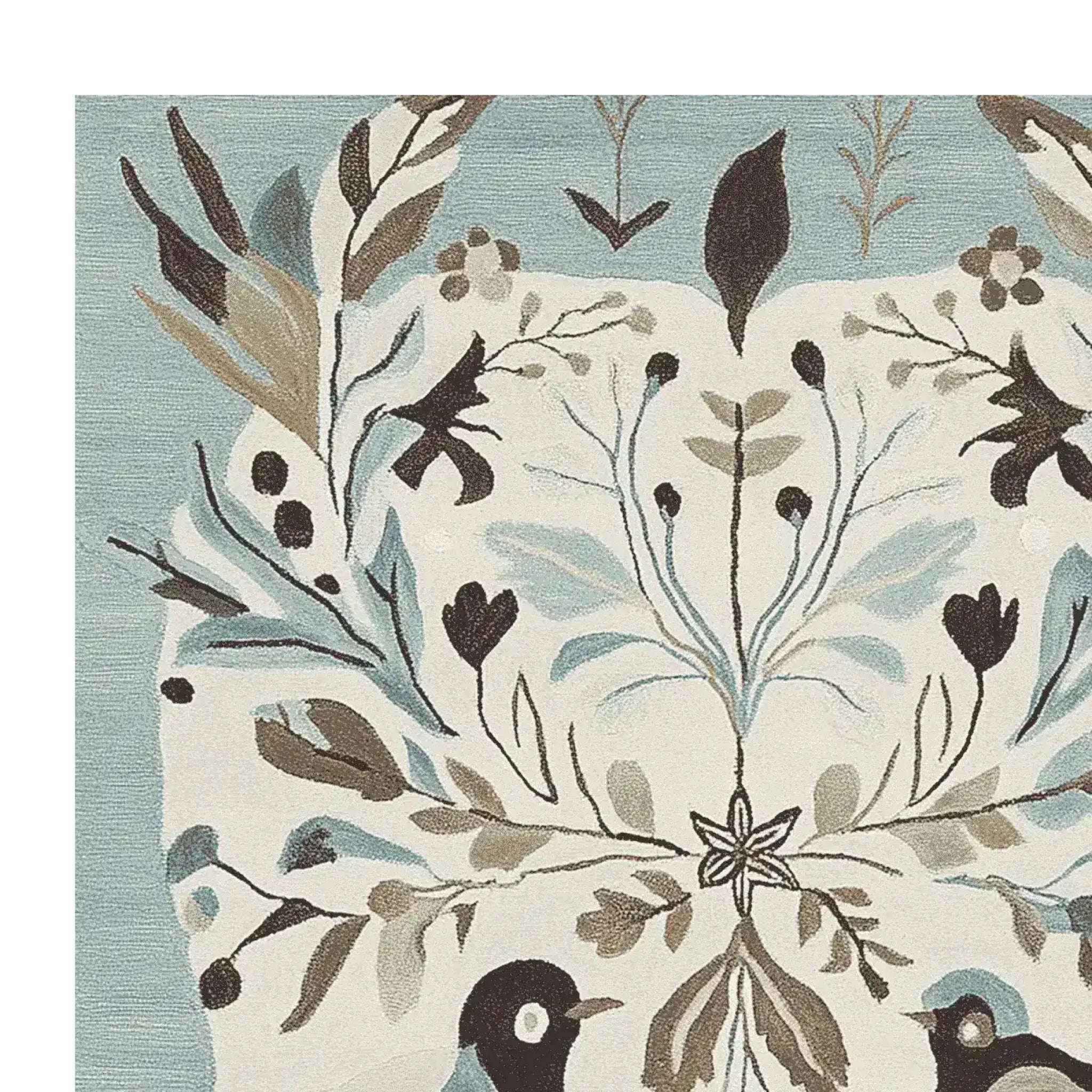 Peaceful Winter Chorus Hand Tufted Rug - Image 4