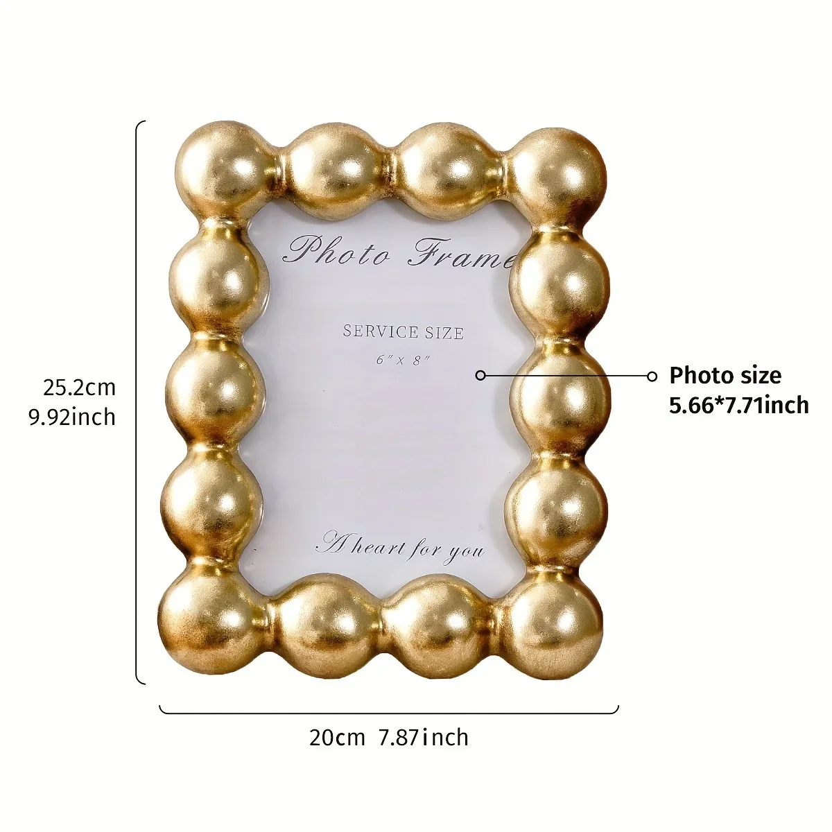 Pearl Bead Resin Photo Frame - Image 10