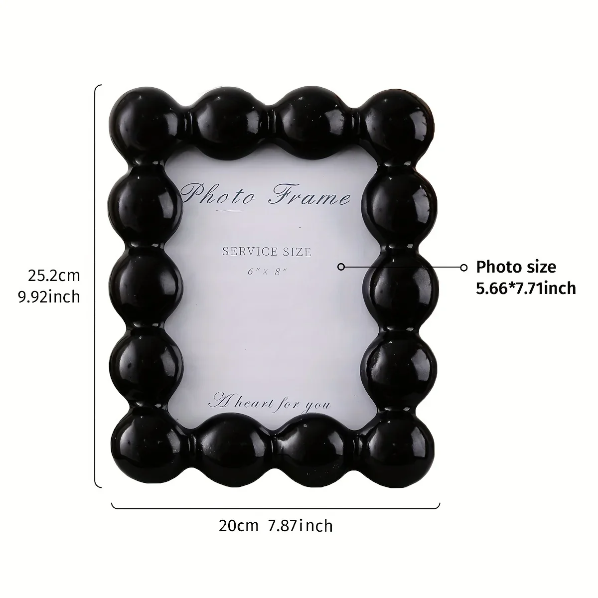 Pearl Bead Resin Photo Frame - Image 12