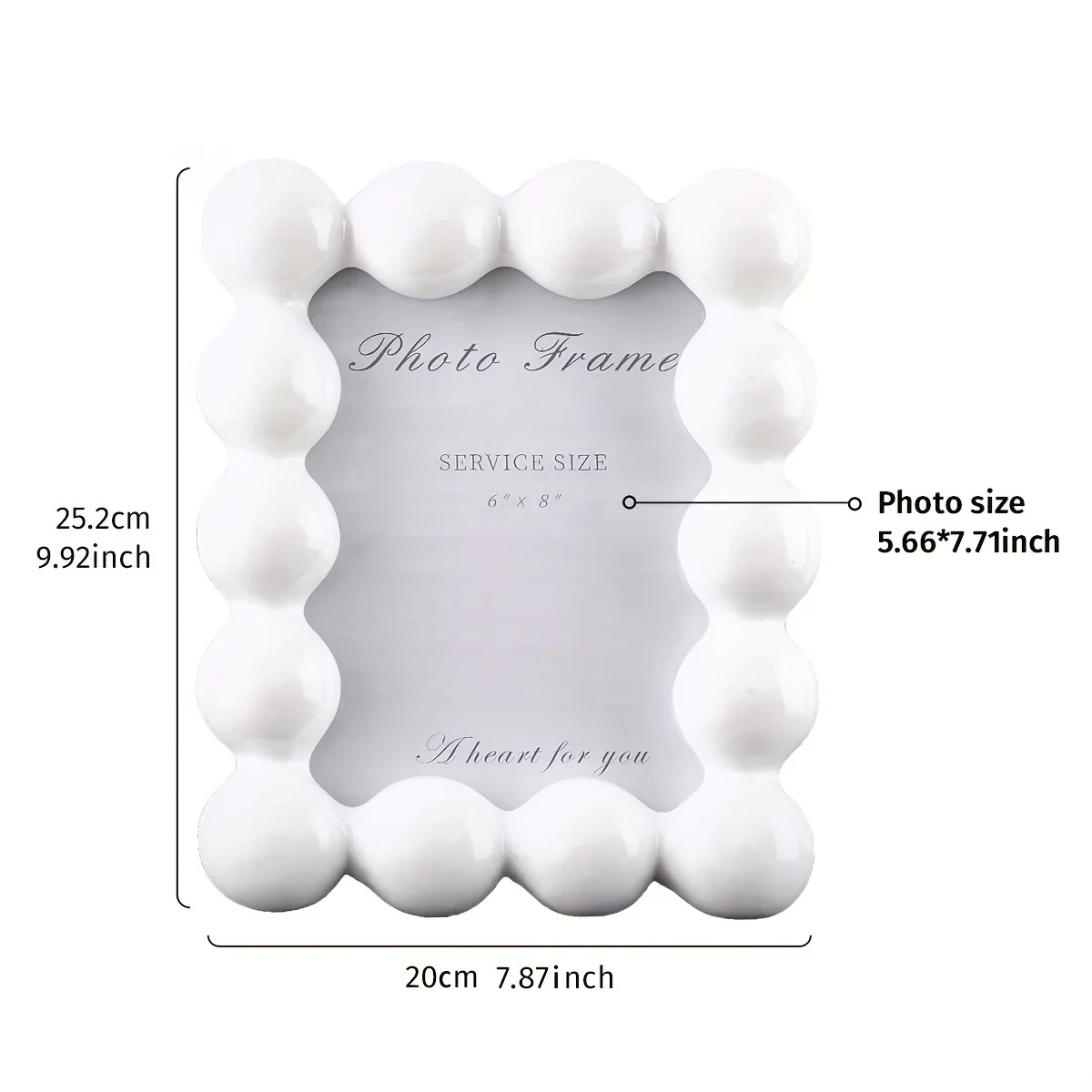 Pearl Bead Resin Photo Frame - Image 13