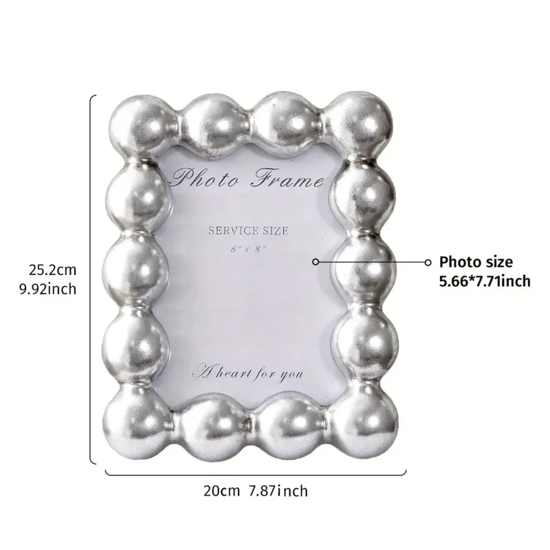 Pearl Bead Resin Photo Frame - Image 4
