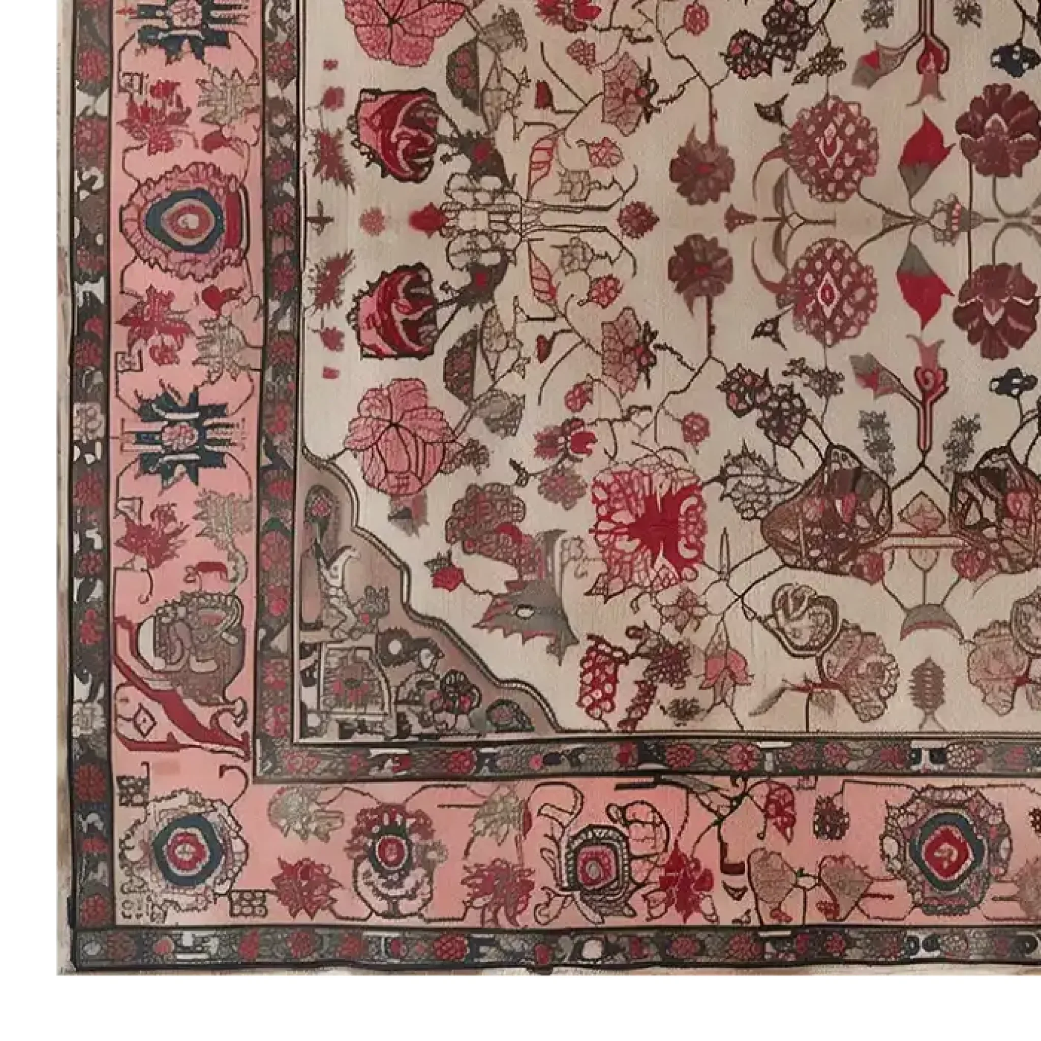 Persian Reflection Hand Tufted Wool Rug - Image 3