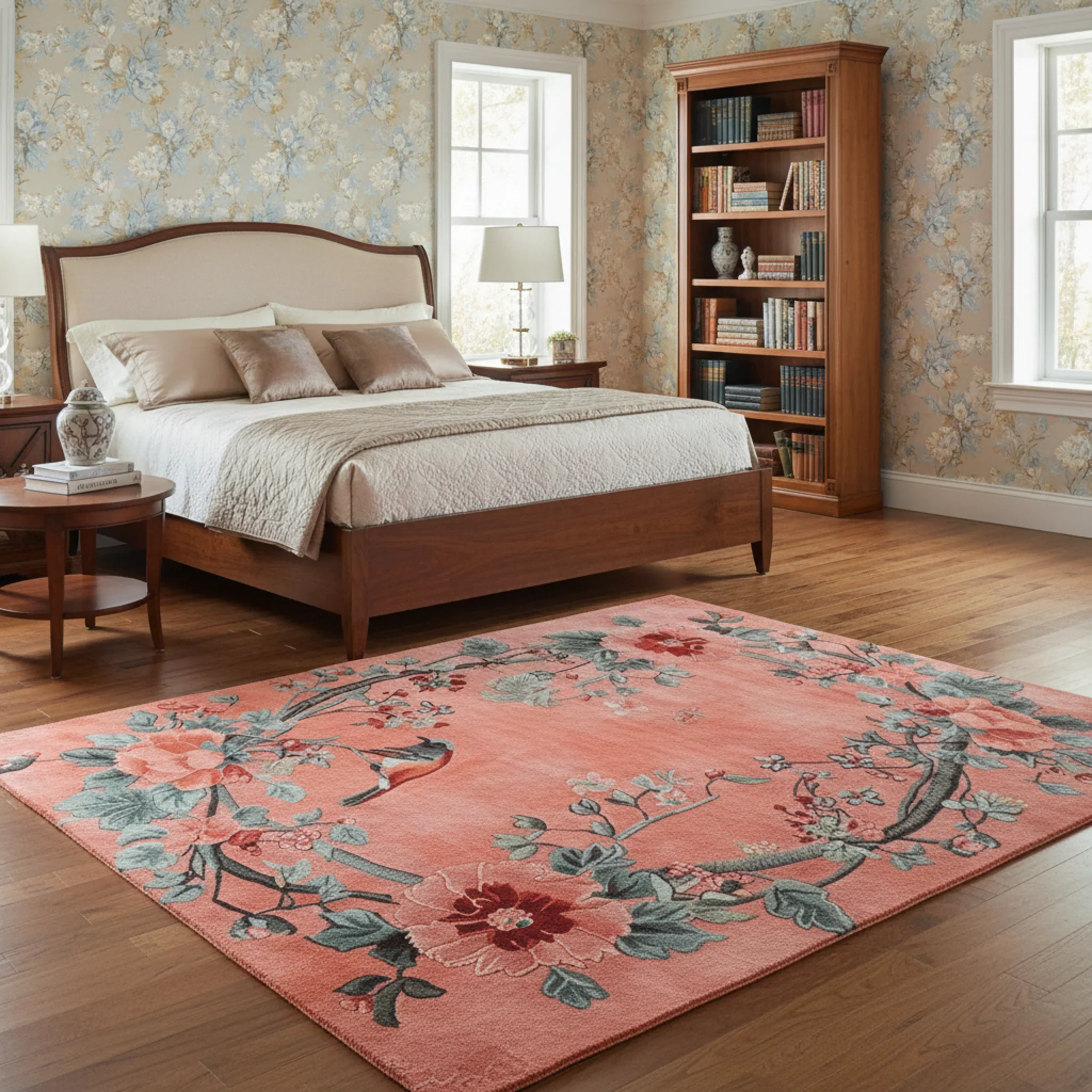 Petal and Perch Hand Tufted Rug - Image 3