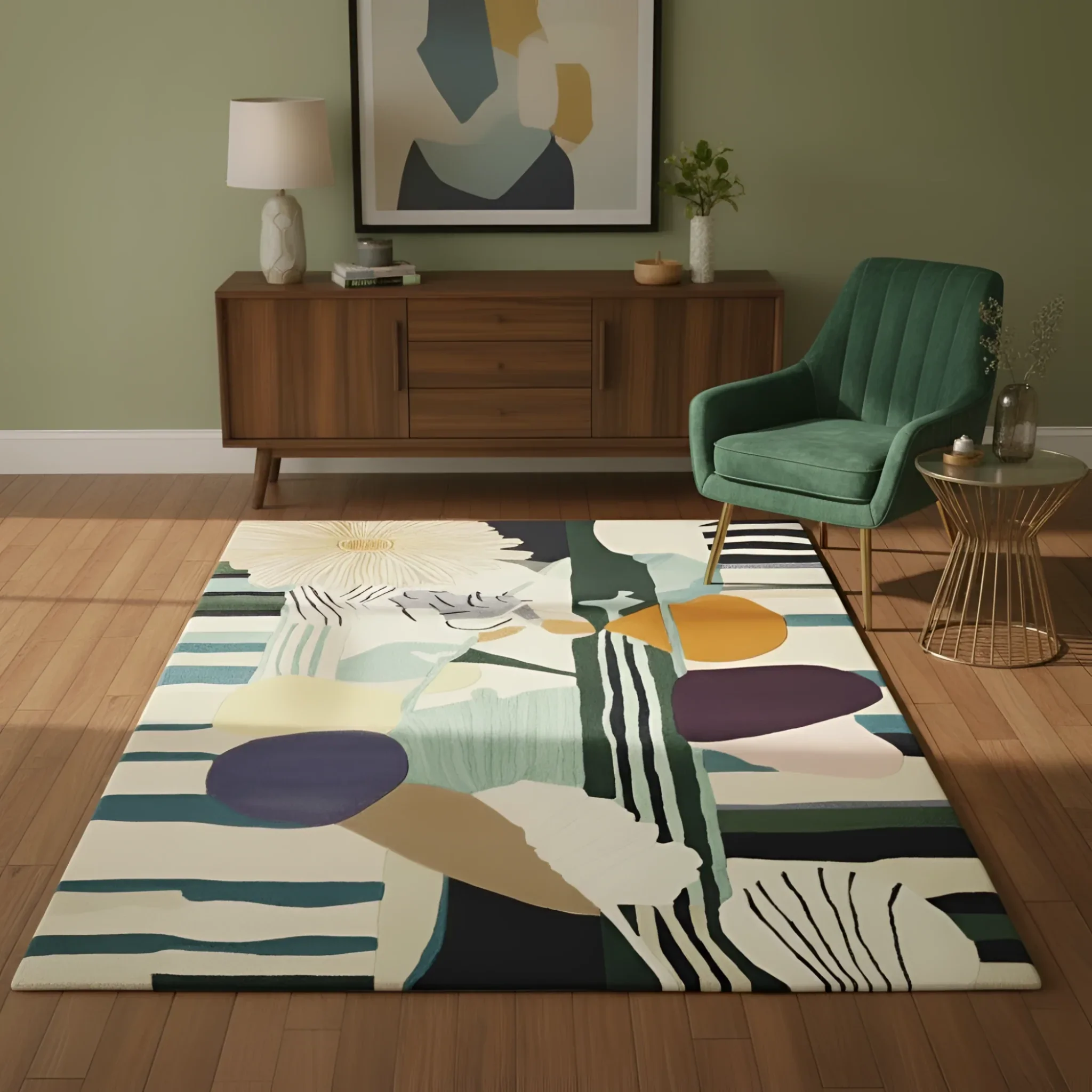 Petal Chaos Hand Tufted Rug - Image 3