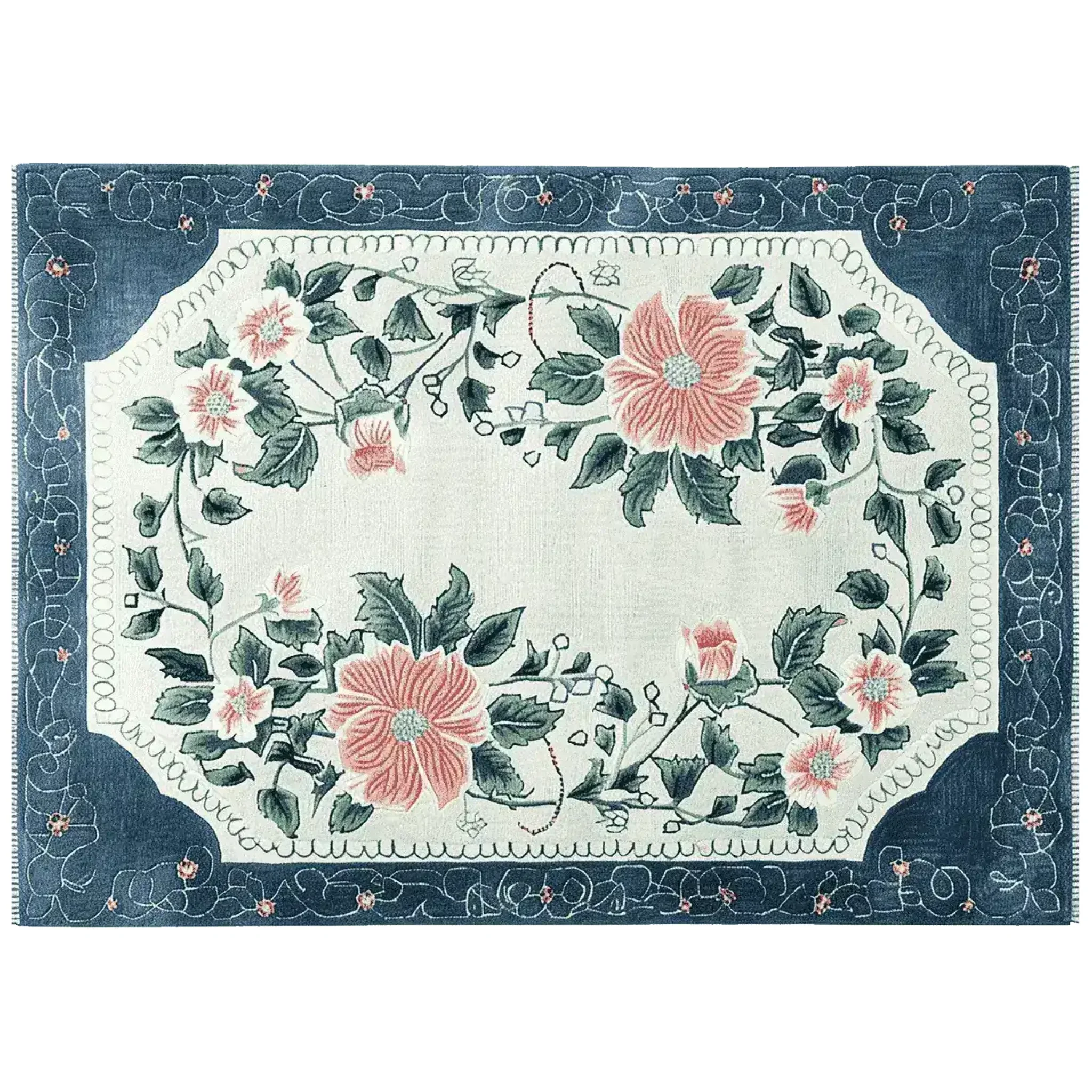 Petal Crest Bloom Hand Tufted Rug - Image 3