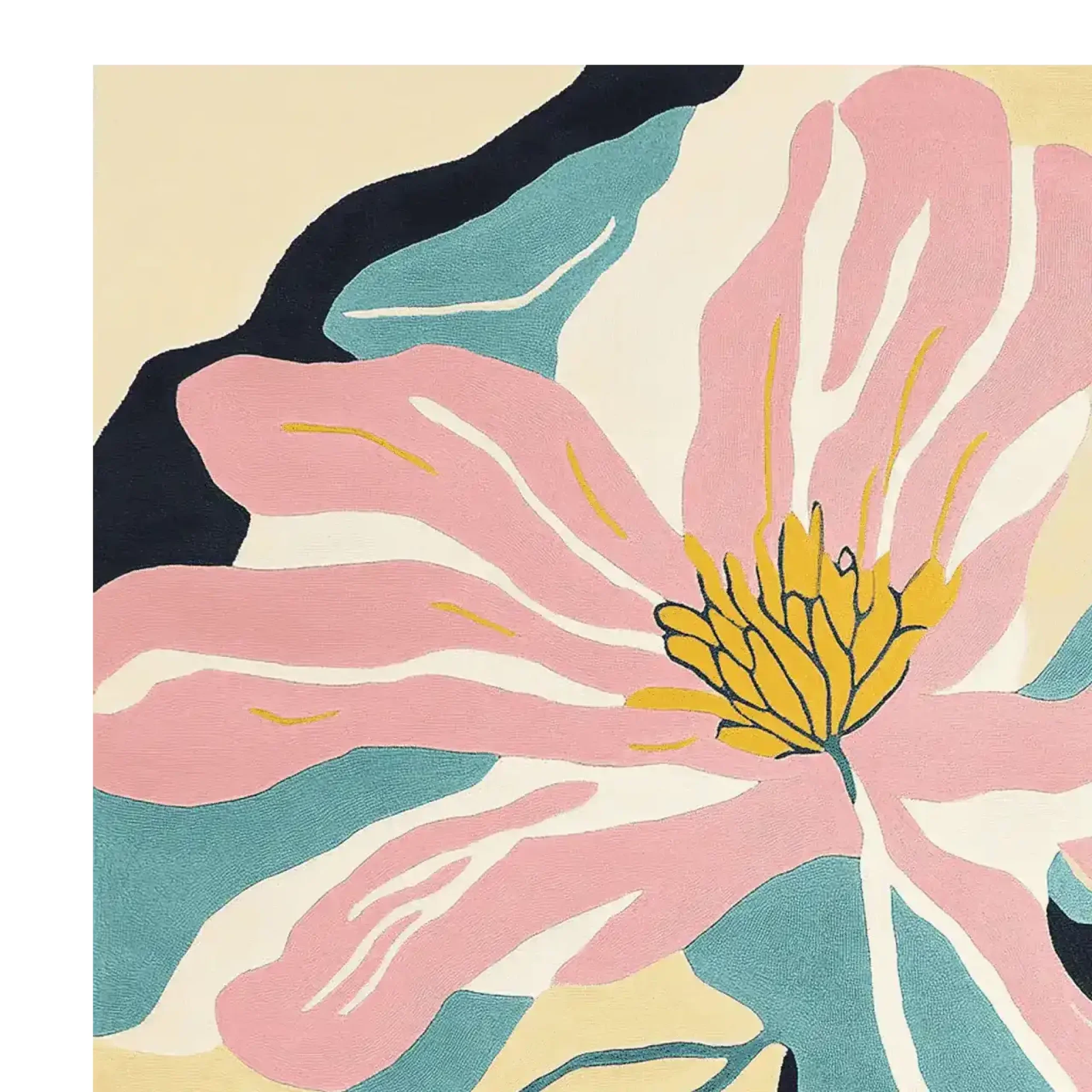 Petal Field Map Hand Tufted Rug - Image 4