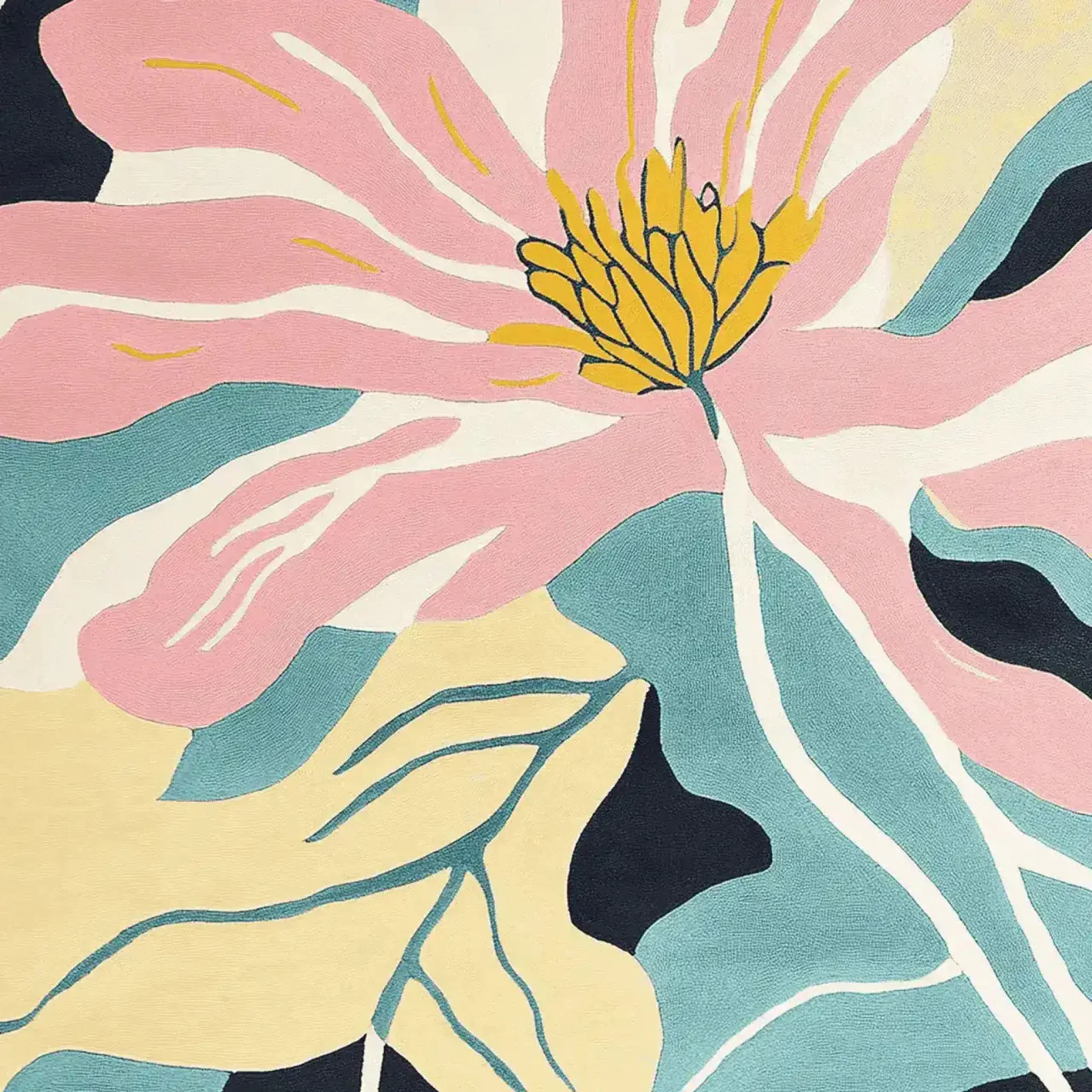 Petal Field Map Hand Tufted Rug - Image 5