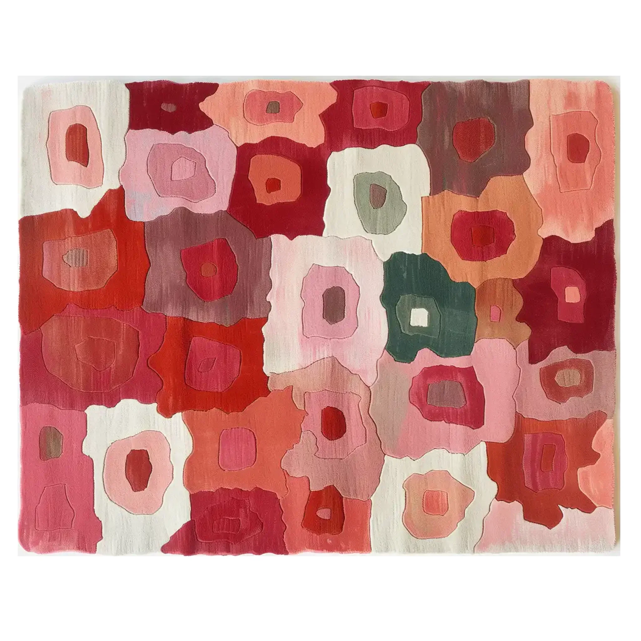 Petal Mosaic Hand Tufted Wool Rug - Image 4