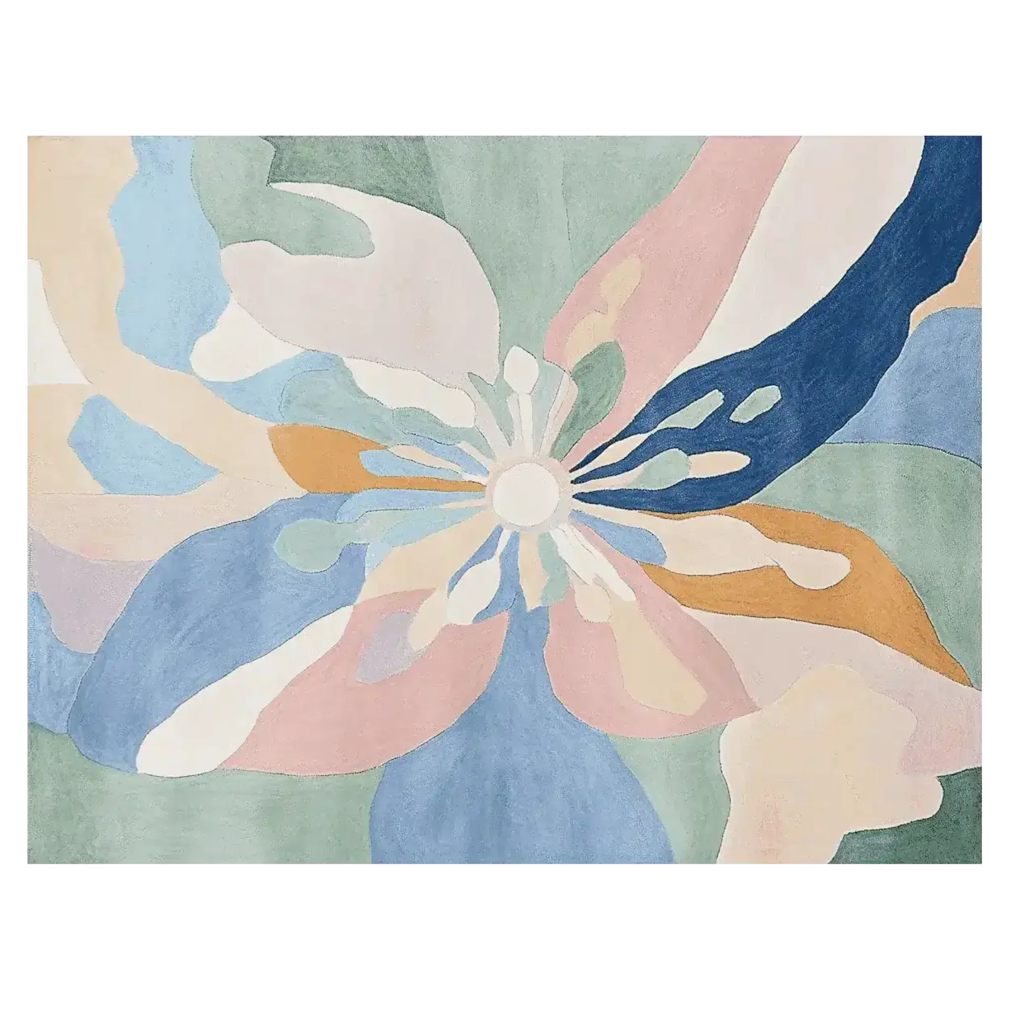 Petal Play Pattern Hand Tufted Rug - Image 3