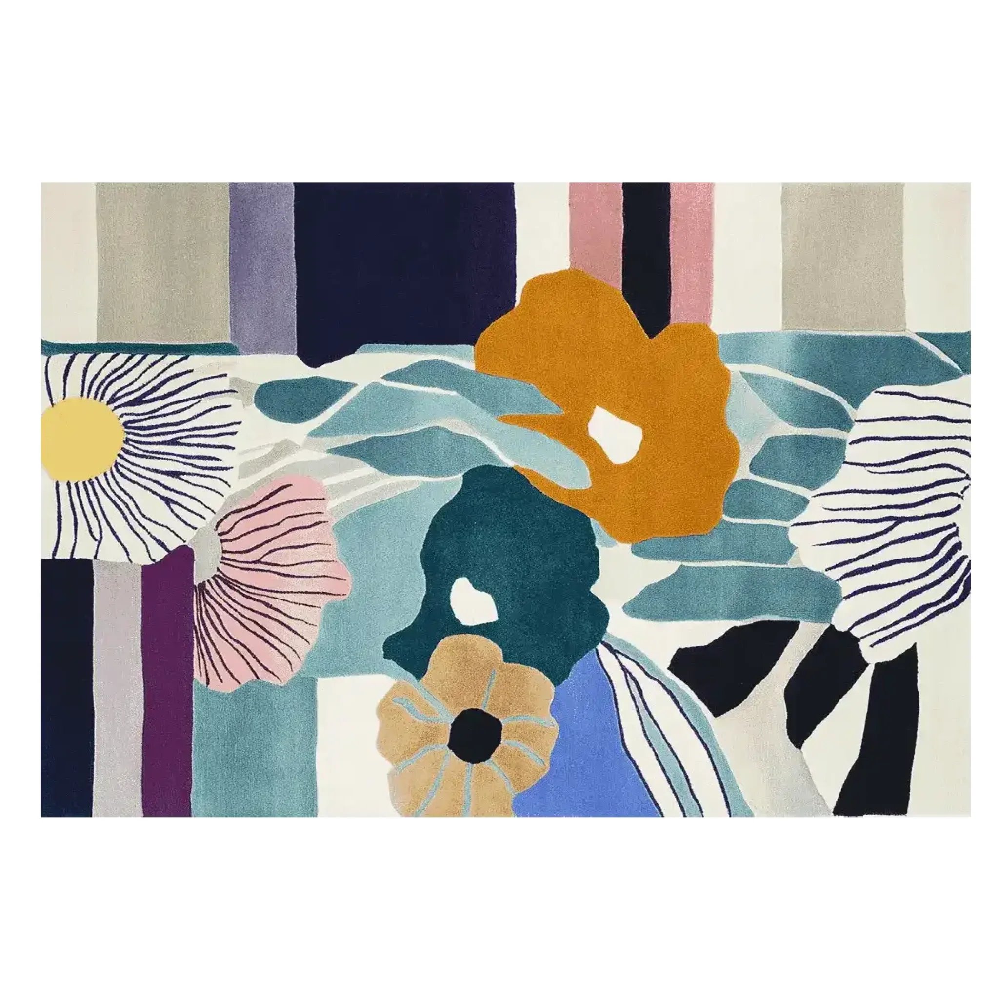 Petal Poem Bloom Hand Tufted Rug - Image 8