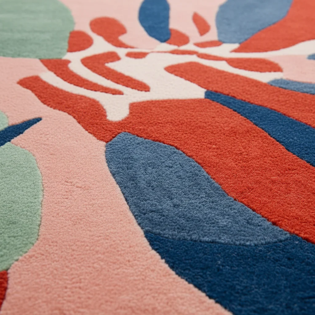 Petal Pulse Pop Hand Tufted Rug - Image 3