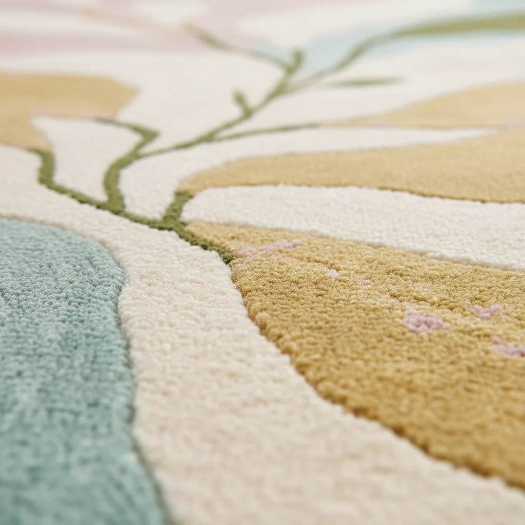 Petal Wave Hand Tufted Rug - Image 3